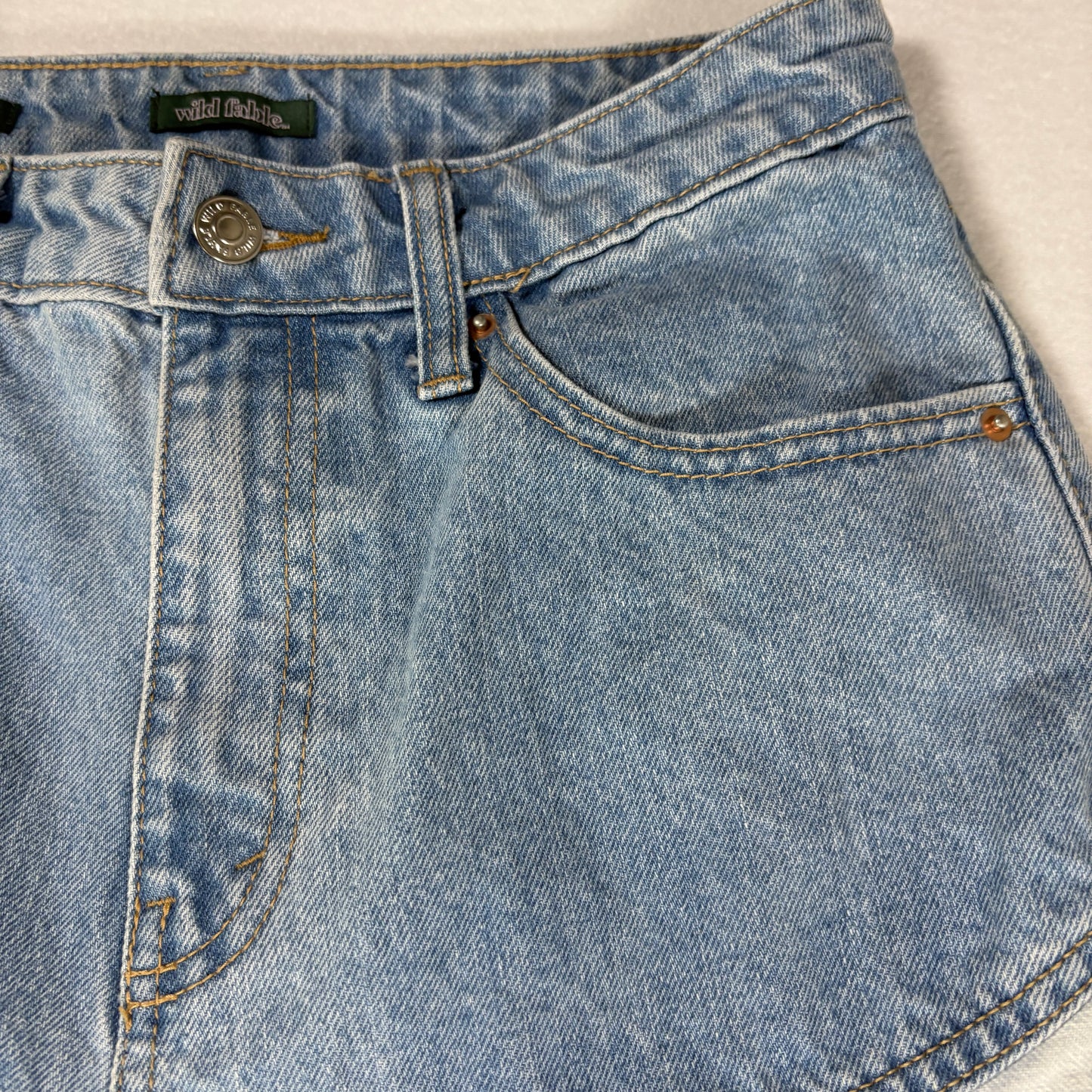 Wild Fable Jeans Women’s High Rise Patchwork Baggy Relaxed Straight Size 4