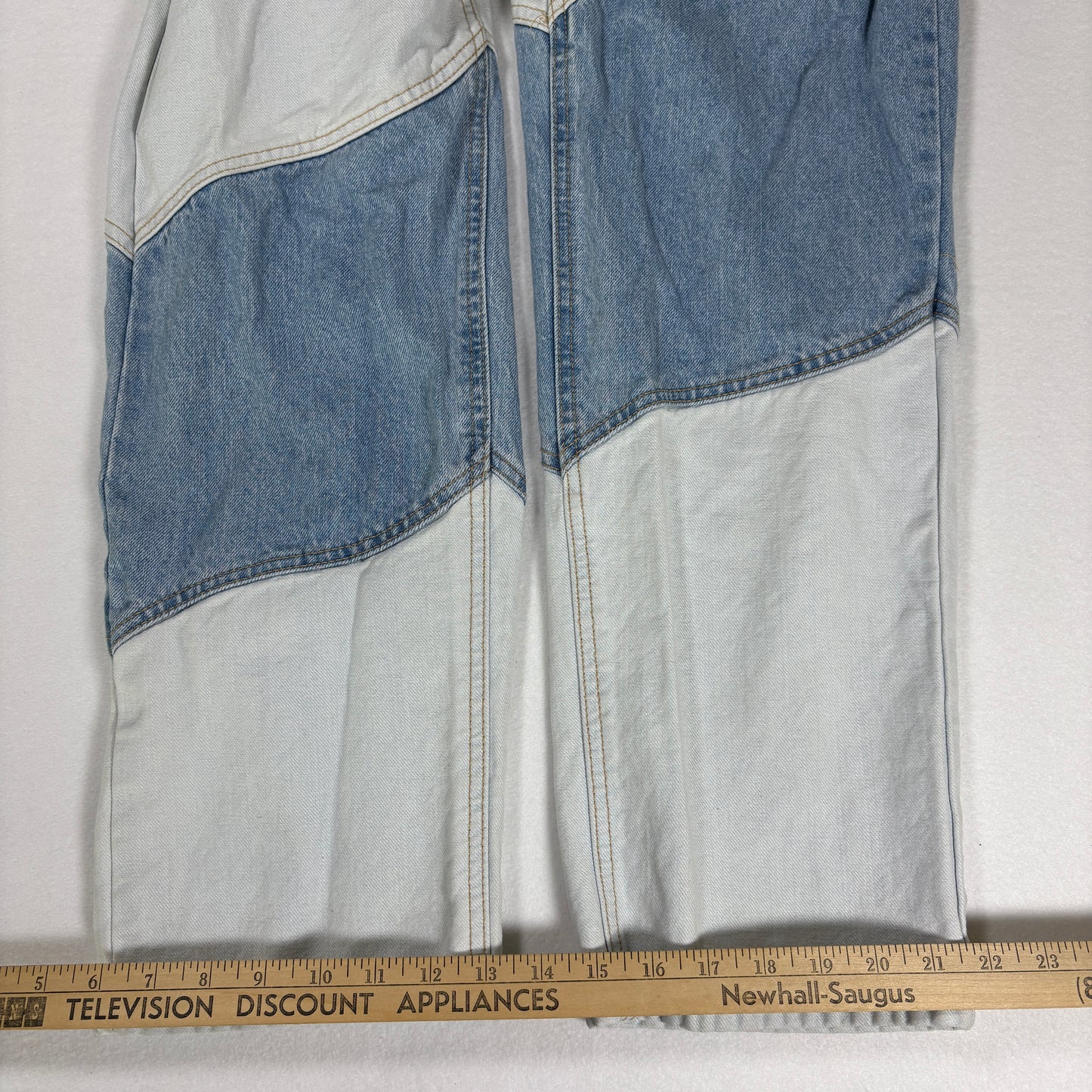 Wild Fable Jeans Women’s High Rise Patchwork Baggy Relaxed Straight Size 4