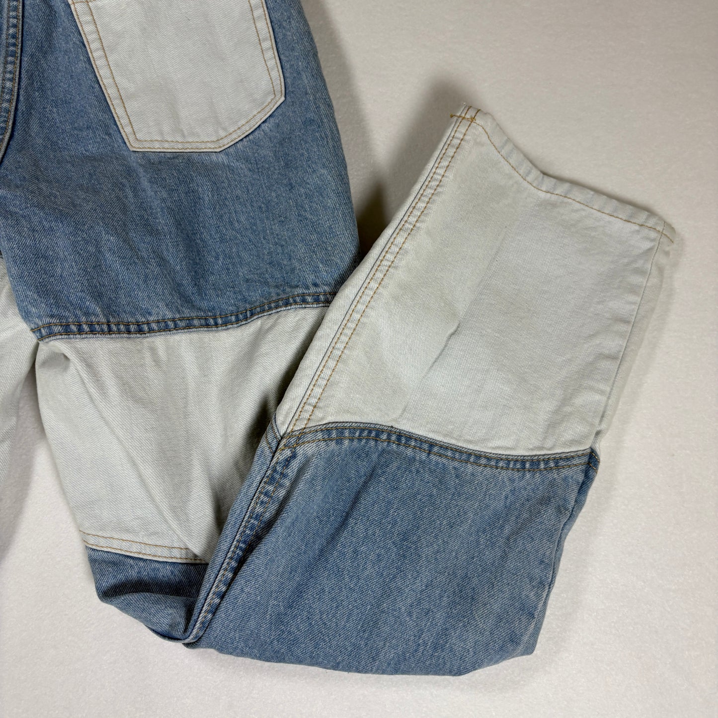 Wild Fable Jeans Women’s High Rise Patchwork Baggy Relaxed Straight Size 4