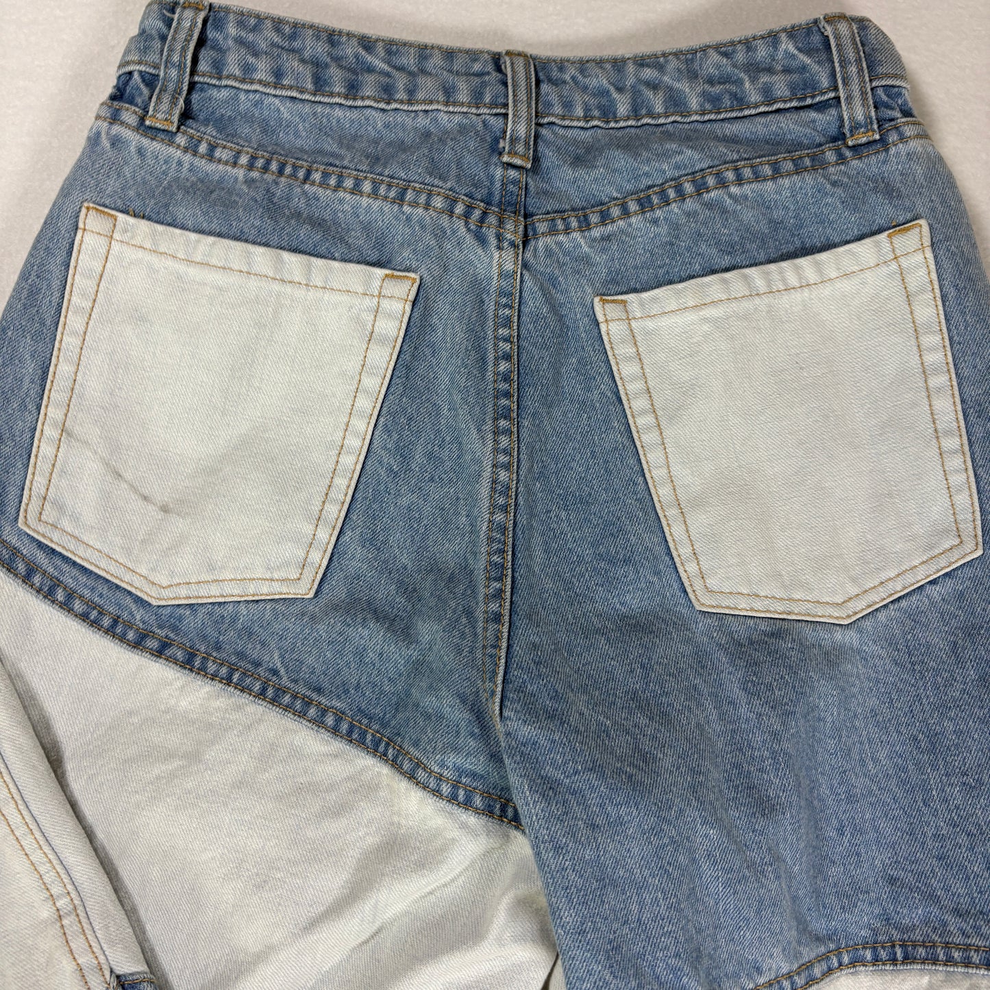 Wild Fable Jeans Women’s High Rise Patchwork Baggy Relaxed Straight Size 4
