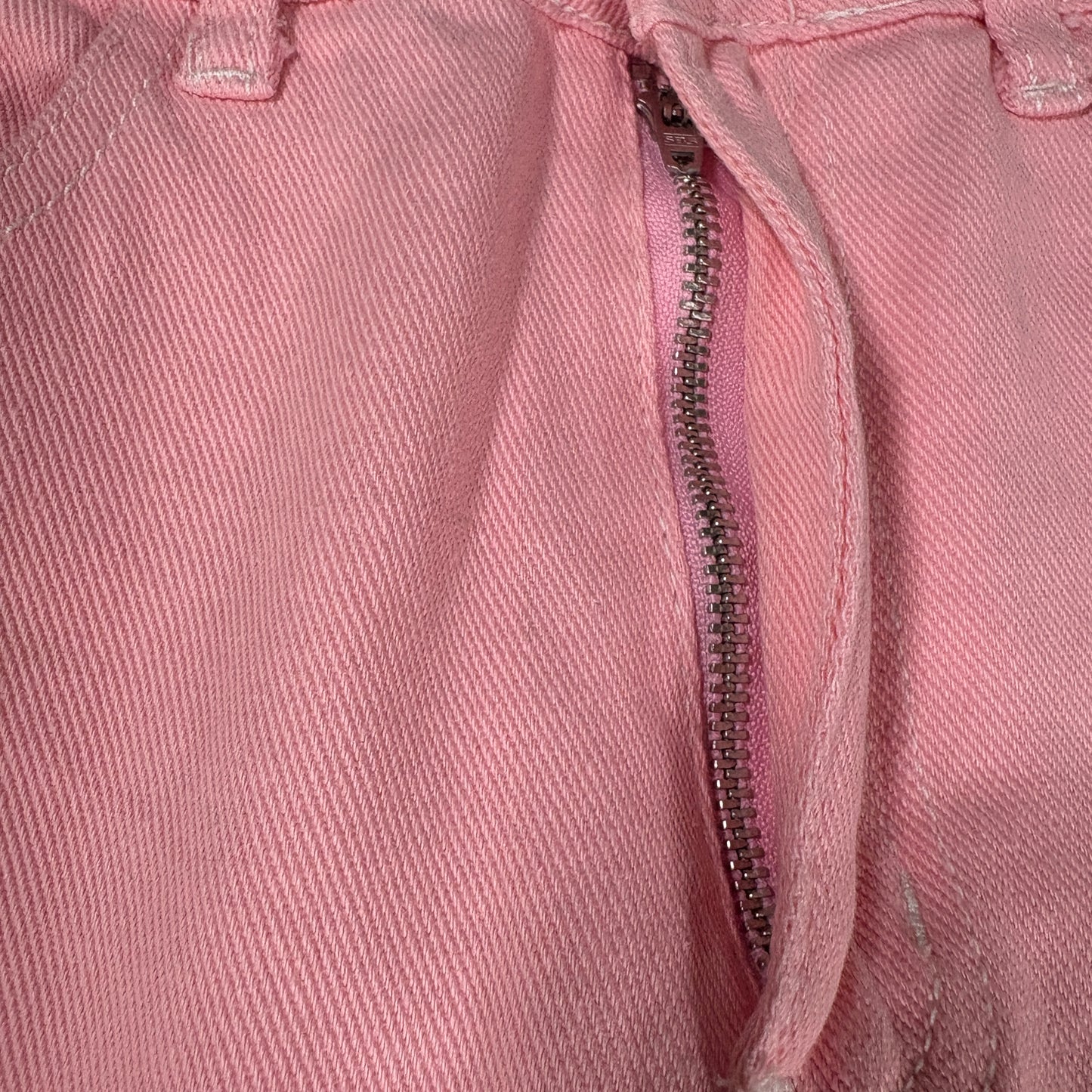 Women’s Jeans Pink Straight Leg High Rise Denim Pants Casual Y2K 31x28