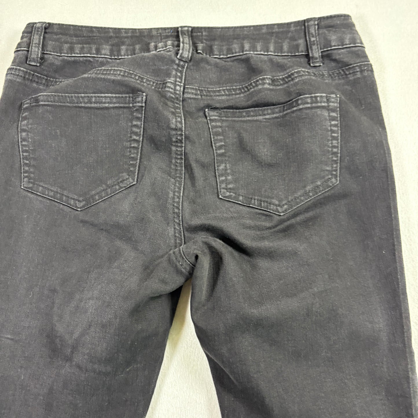 Project Indigo Womens Jeans Size 2 Black Skinny Studded Denim Y2K Grunge Pants