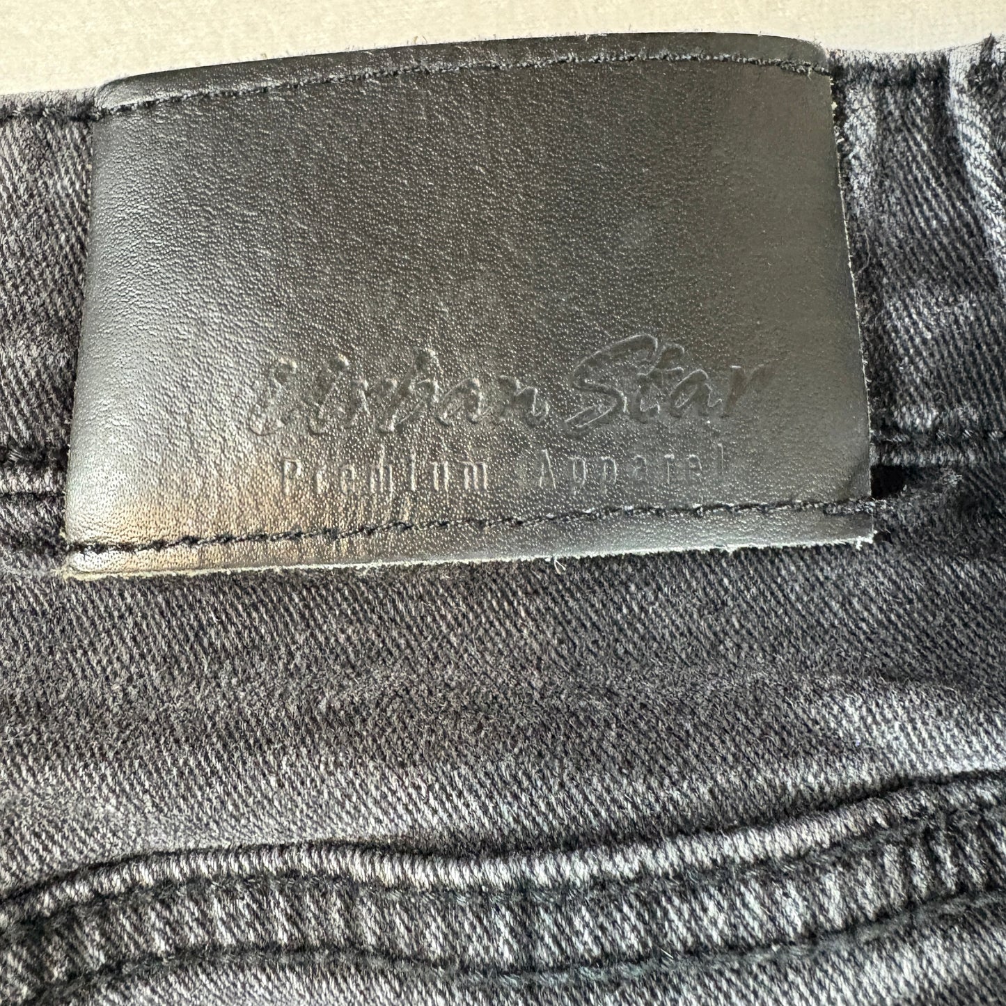 Urban Star Jeans Men’s 32x32 Black Premium Apparel Straight Leg Stretch Denim