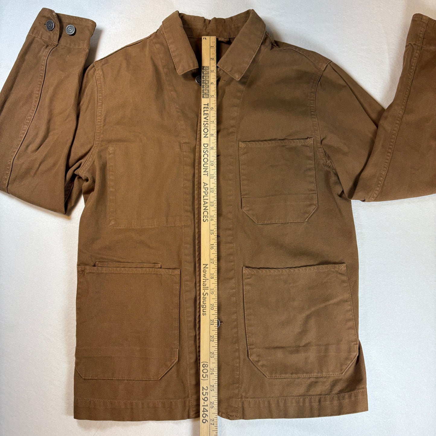 Bestseller Jacket Men’s Brown Workwear Chore Coat Utility Cotton Canvas Medium