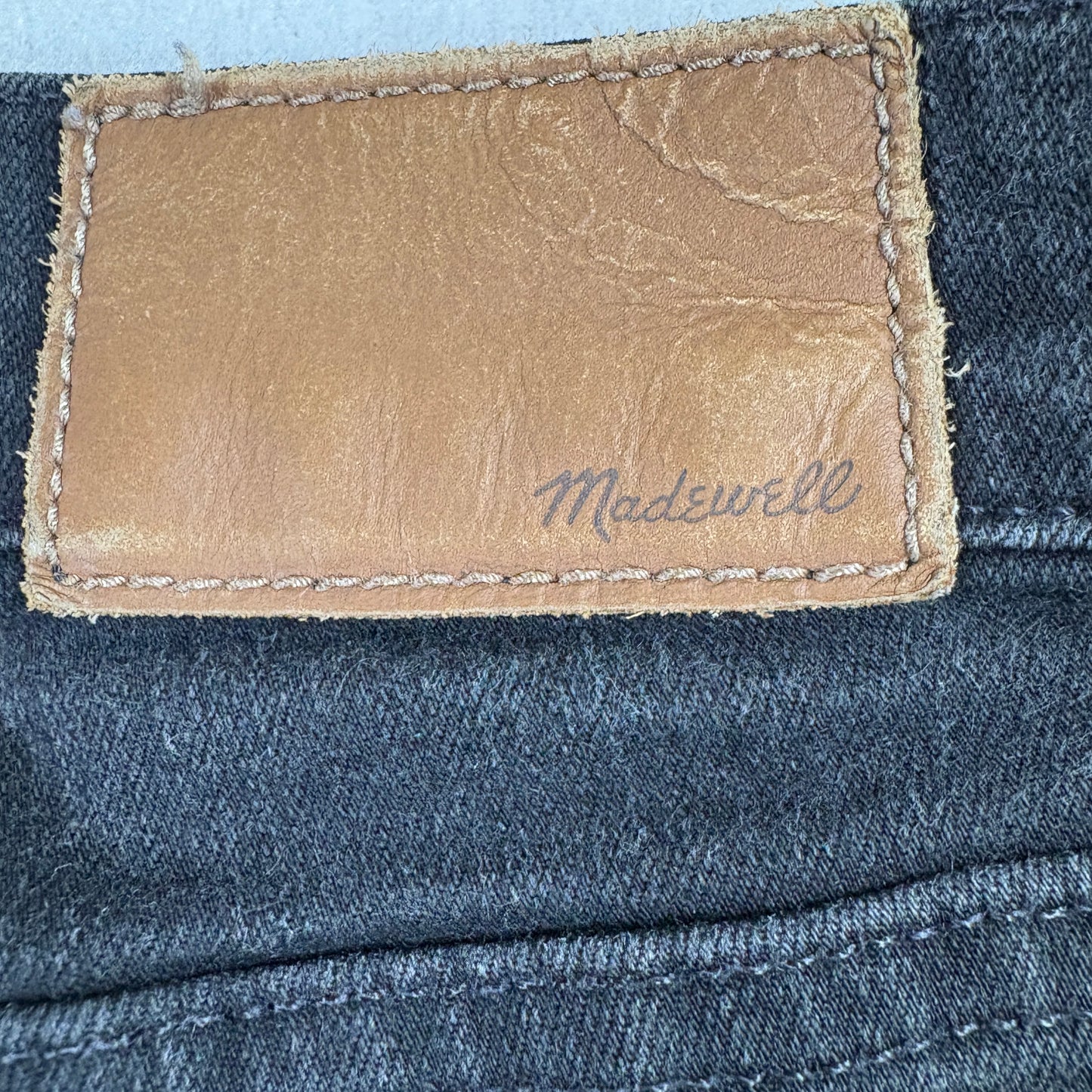 Madewell Womens Jeans Size 28 Black Roadtripper Skinny Denim High Rise Stretch