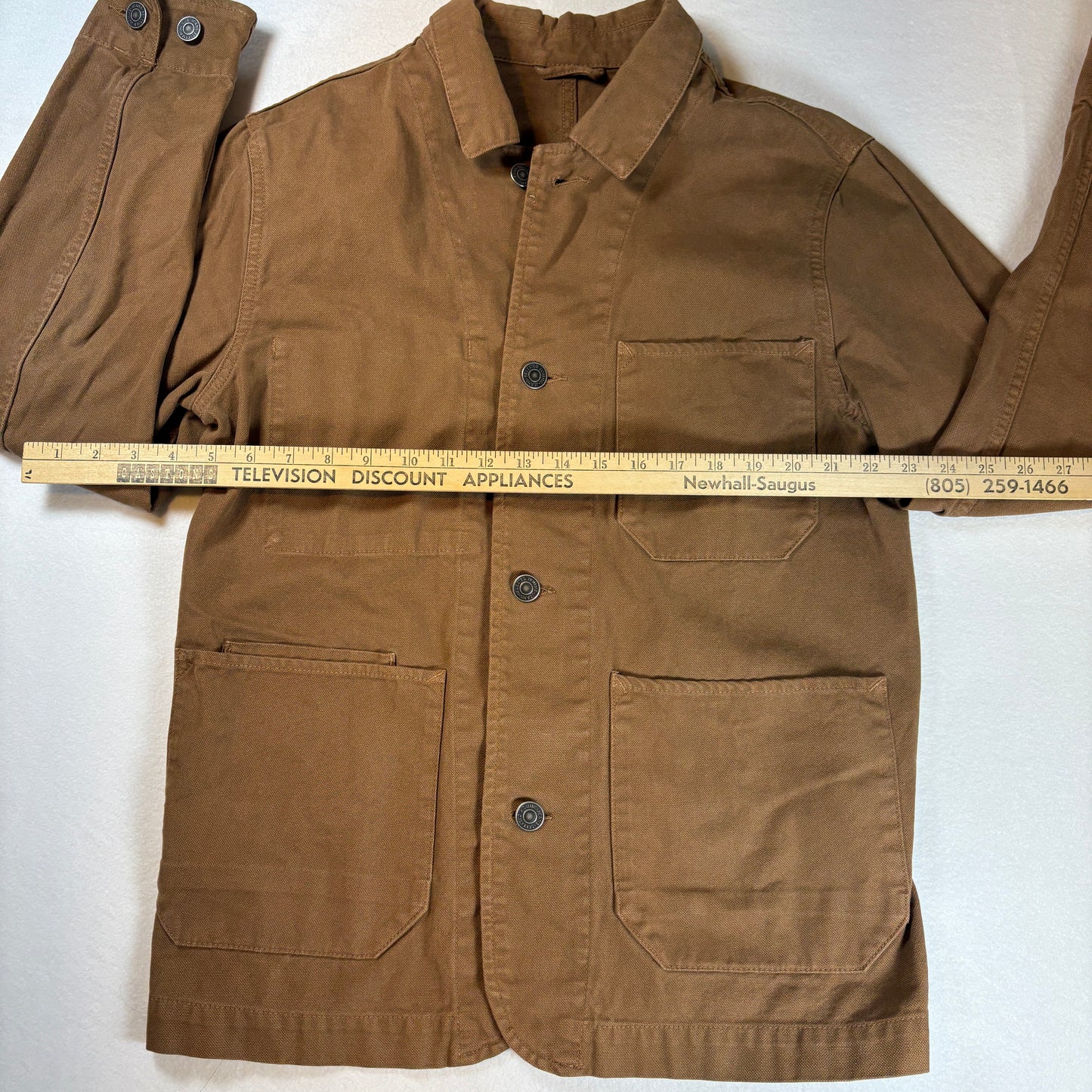 Bestseller Jacket Men’s Brown Workwear Chore Coat Utility Cotton Canvas Medium