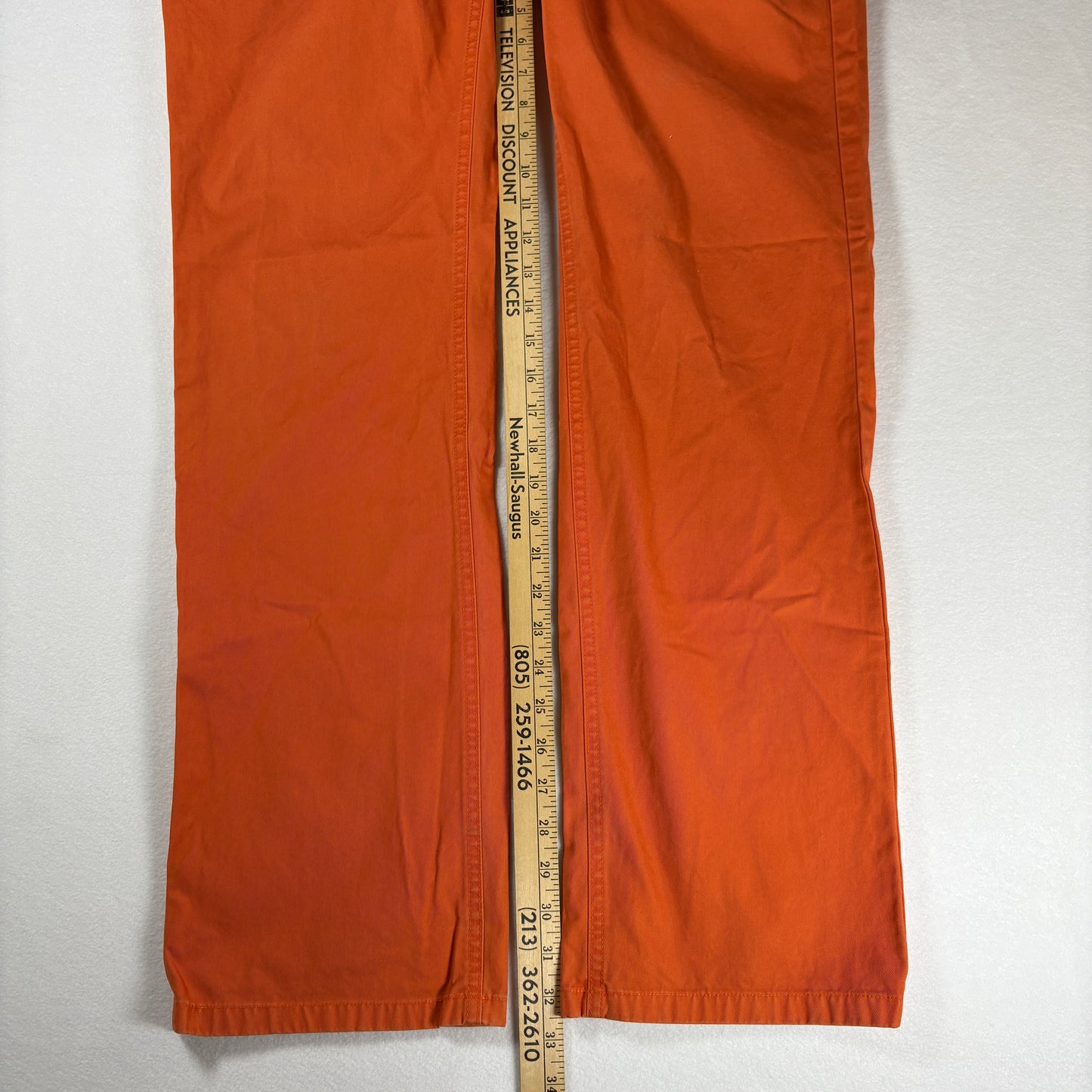 Bonobos Pants Men’s 34x34 Orange Straight Fit Chinos Casual Dress Cotton