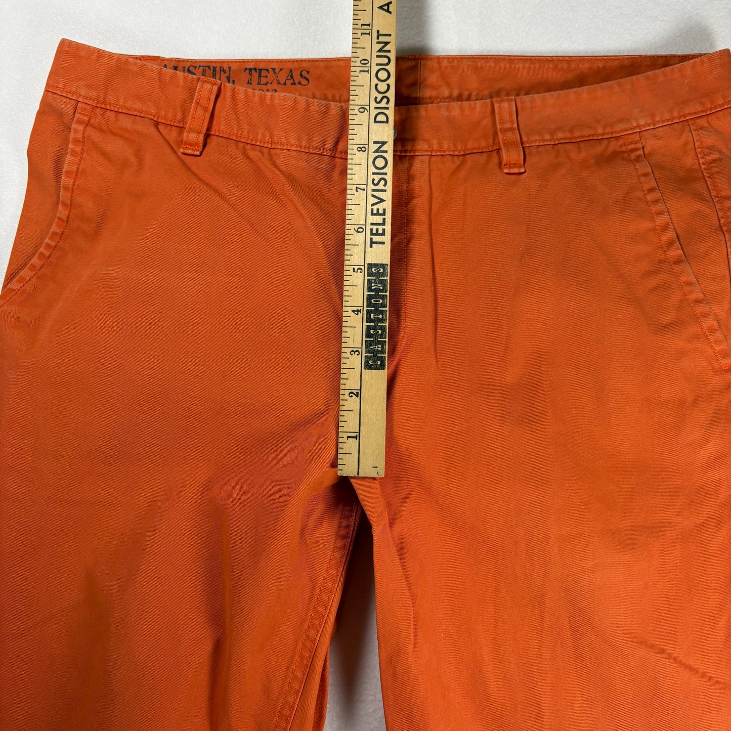 Bonobos Pants Men’s 34x34 Orange Straight Fit Chinos Casual Dress Cotton