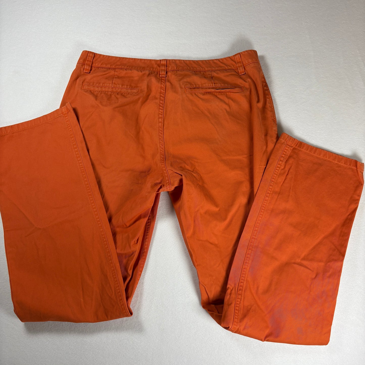 Bonobos Pants Men’s 34x34 Orange Straight Fit Chinos Casual Dress Cotton