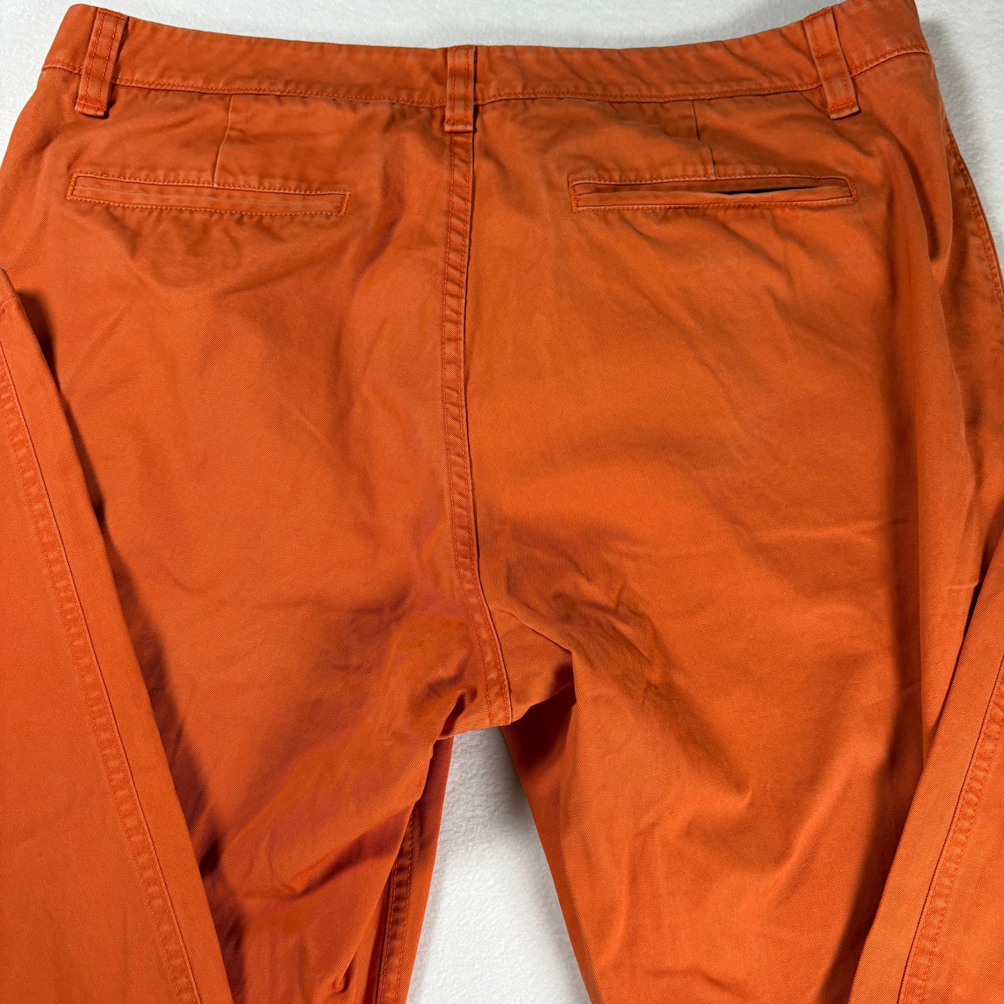 Bonobos Pants Men’s 34x34 Orange Straight Fit Chinos Casual Dress Cotton