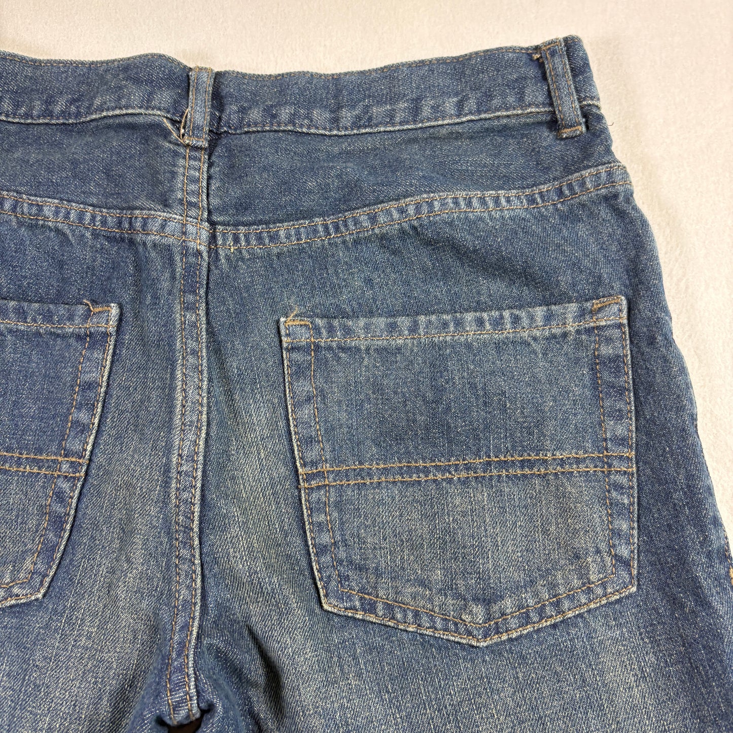 Childrens Place Boys Jeans Size 16 Blue Denim Straight Y2K 90s Grunge Vintage