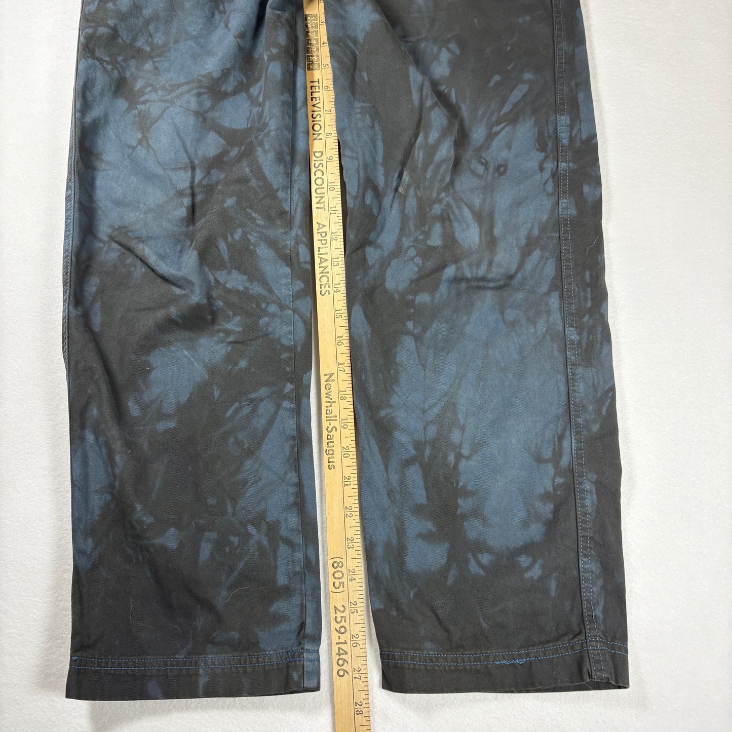 BDG Pants Mens 32x32 Tie Dye Black Blue Chino Casual Streetwear Urban Outfit