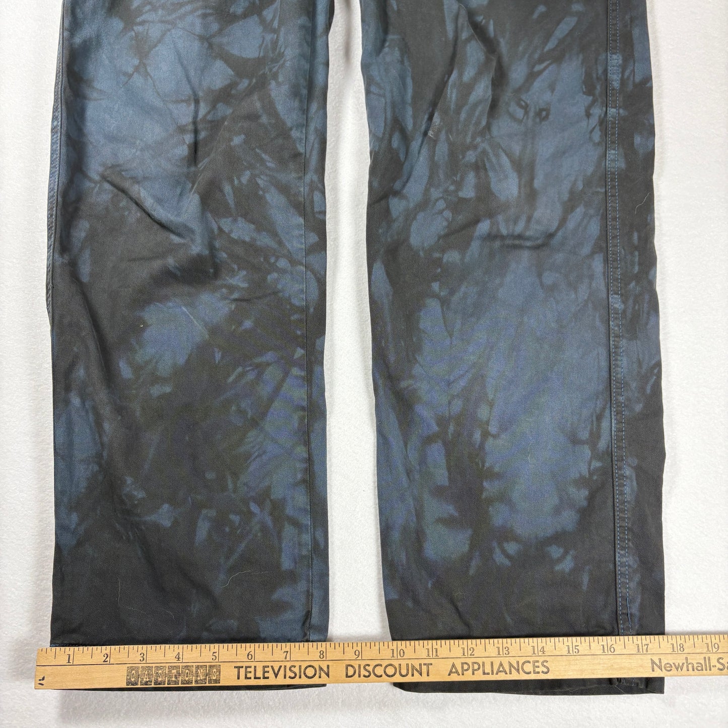 BDG Pants Mens 32x32 Tie Dye Black Blue Chino Casual Streetwear Urban Outfit