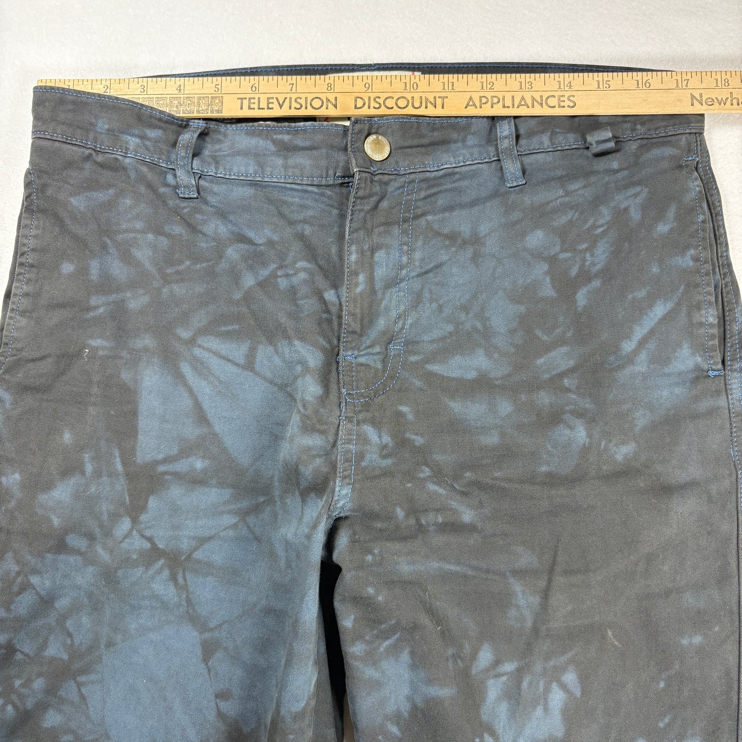 BDG Pants Mens 32x32 Tie Dye Black Blue Chino Casual Streetwear Urban Outfit
