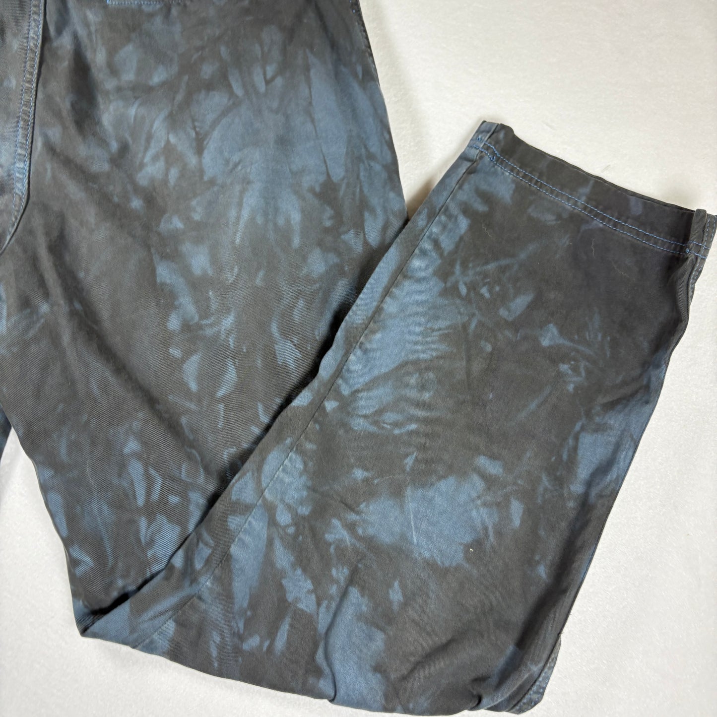 BDG Pants Mens 32x32 Tie Dye Black Blue Chino Casual Streetwear Urban Outfit