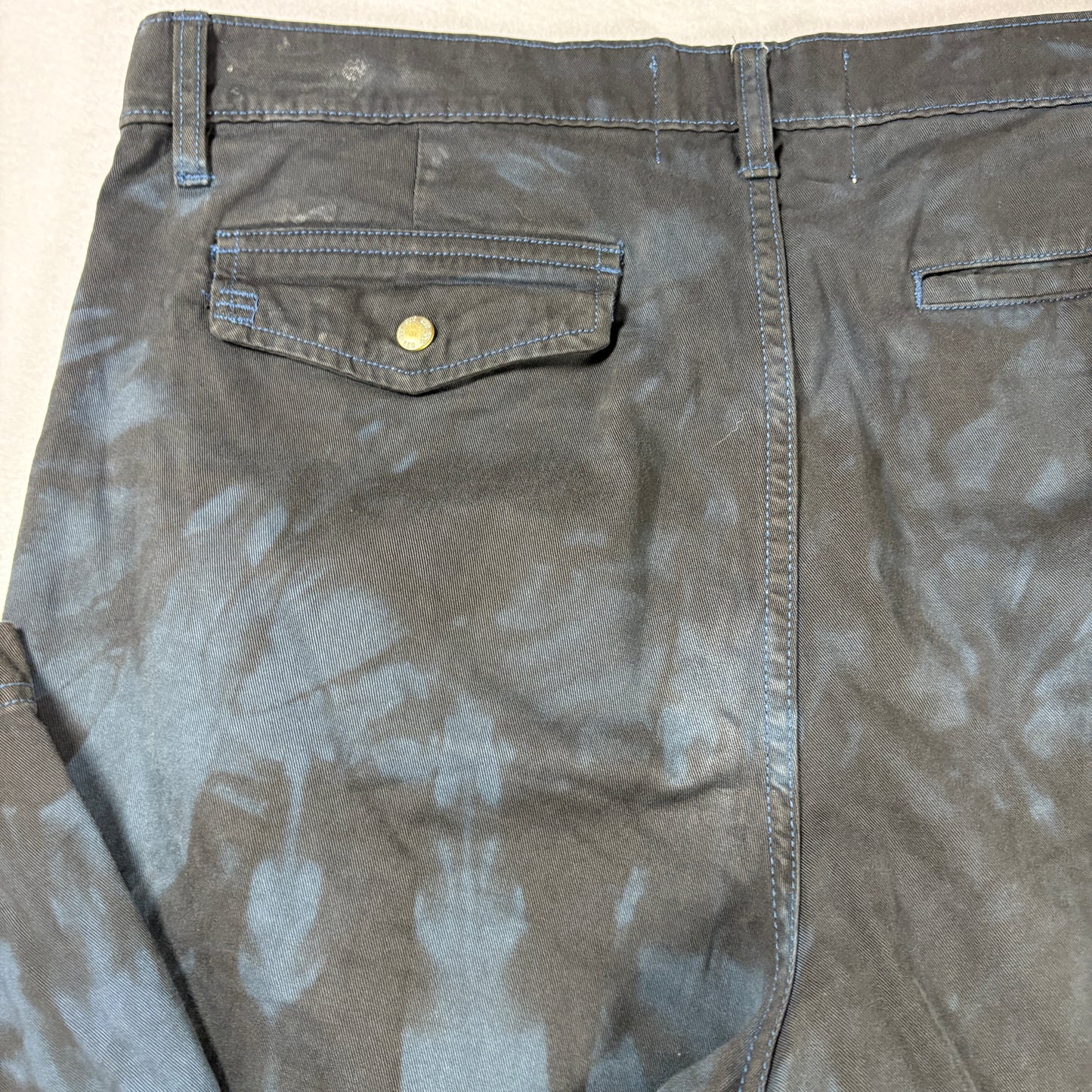 BDG Pants Mens 32x32 Tie Dye Black Blue Chino Casual Streetwear Urban Outfit