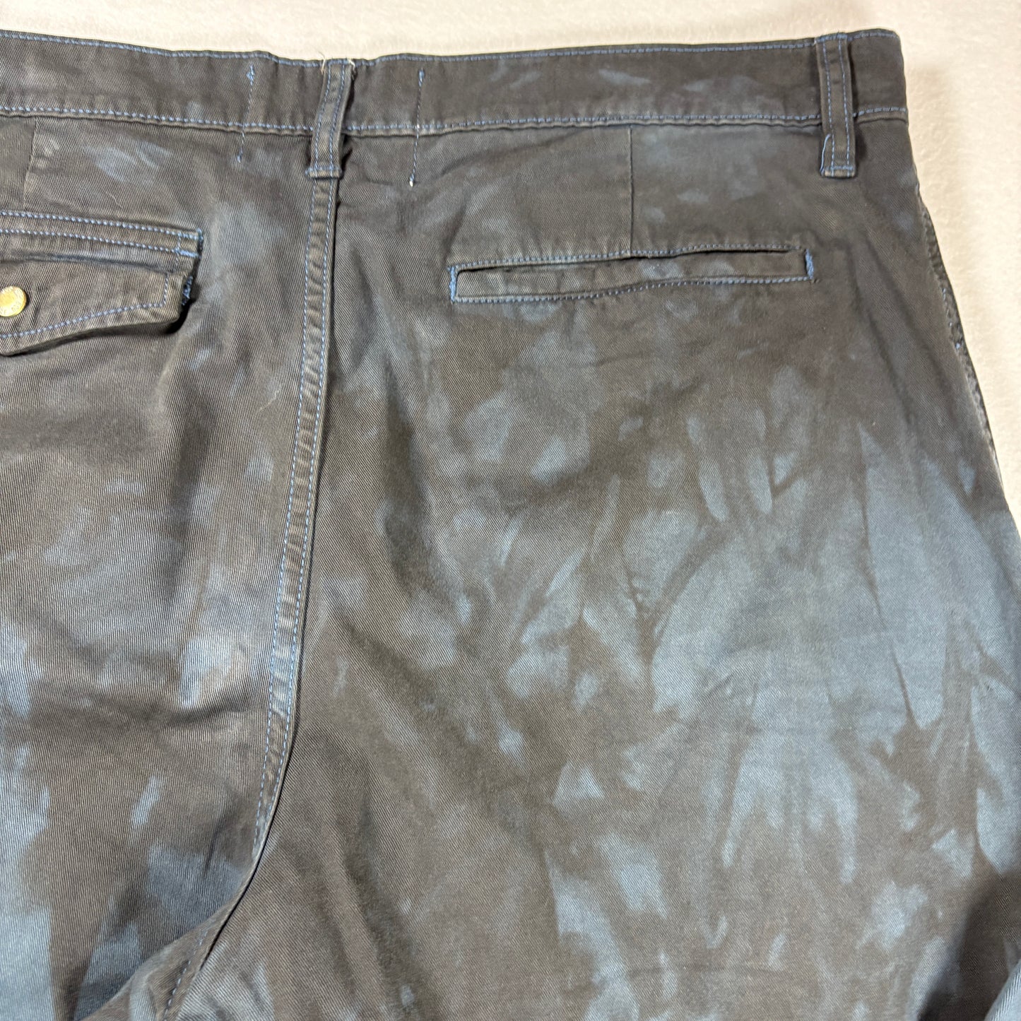 BDG Pants Mens 32x32 Tie Dye Black Blue Chino Casual Streetwear Urban Outfit