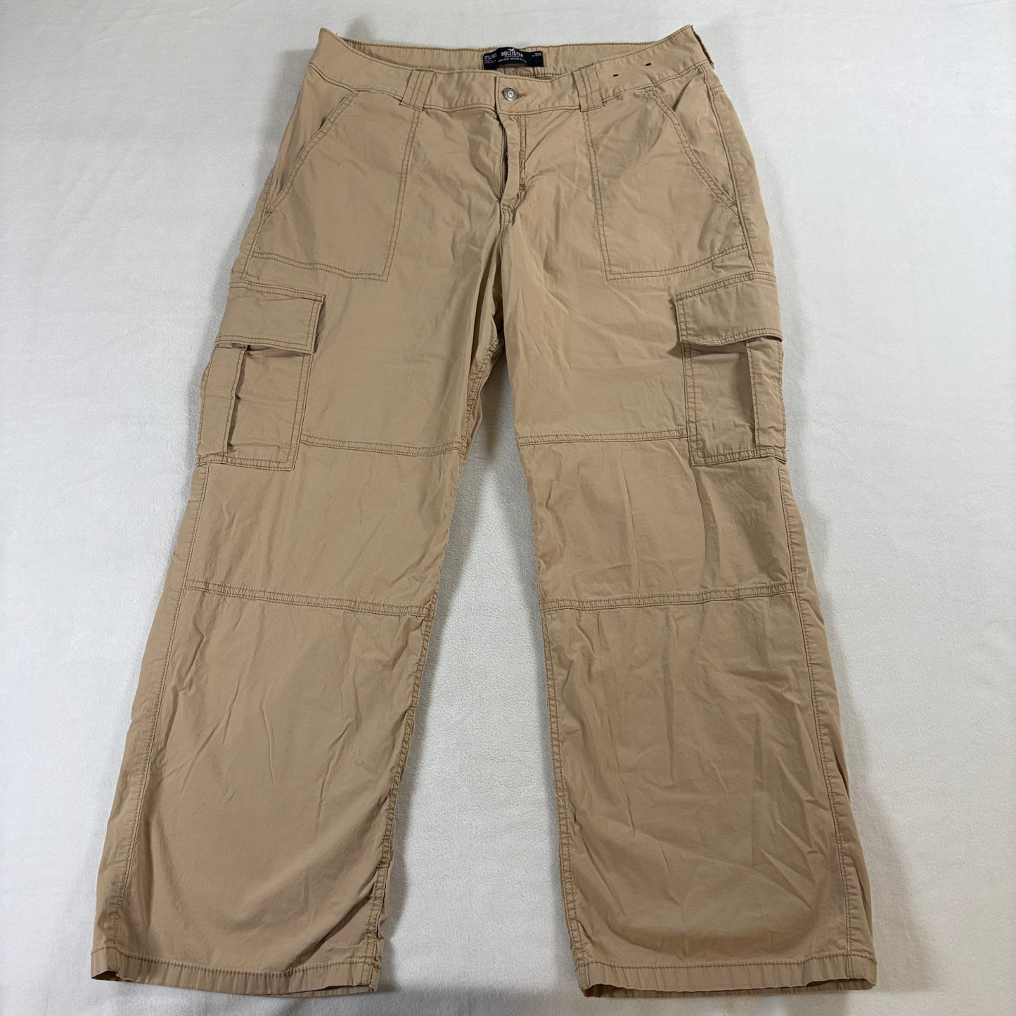 Baggy Cargo Pant Wide Leg Utility Y2K Streetwear Hollister 17S Fits Like 36 X 27