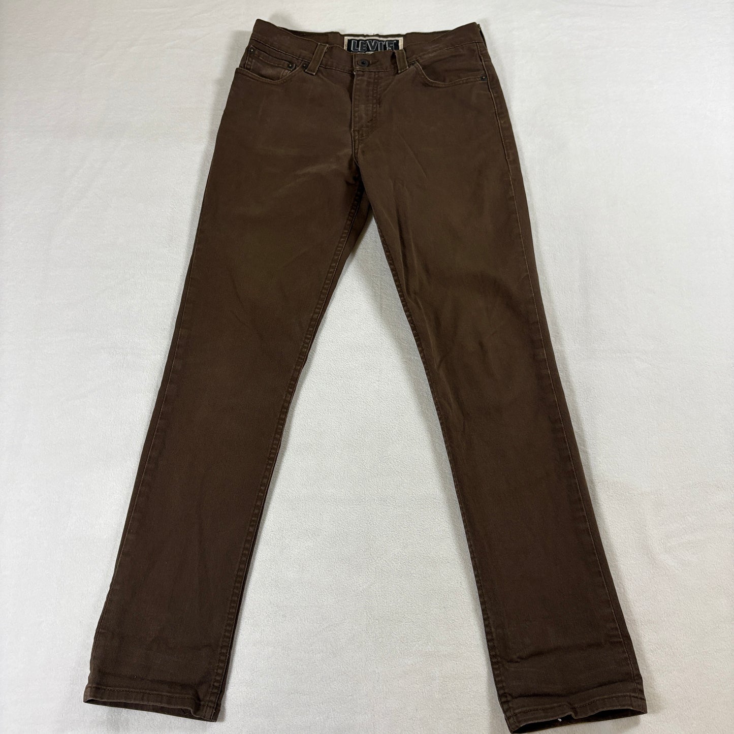 Levis 510 Super Skinny Jeans Brown W32 L30 Fits Like 30 X 30 Slim Stretch Denim