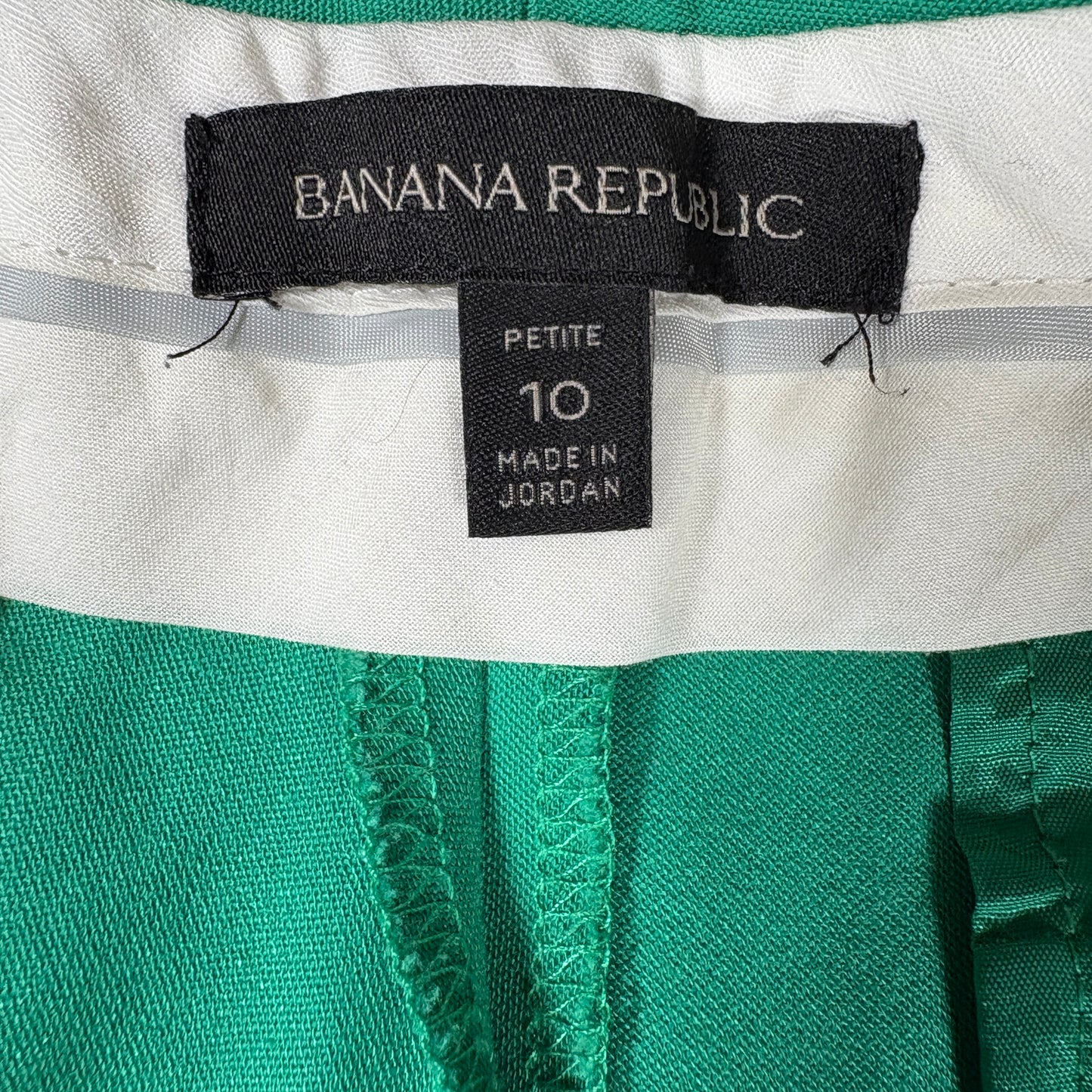 Banana Republic Pants Womens 10P Ryan Green Straight Leg Dress Work Trousers