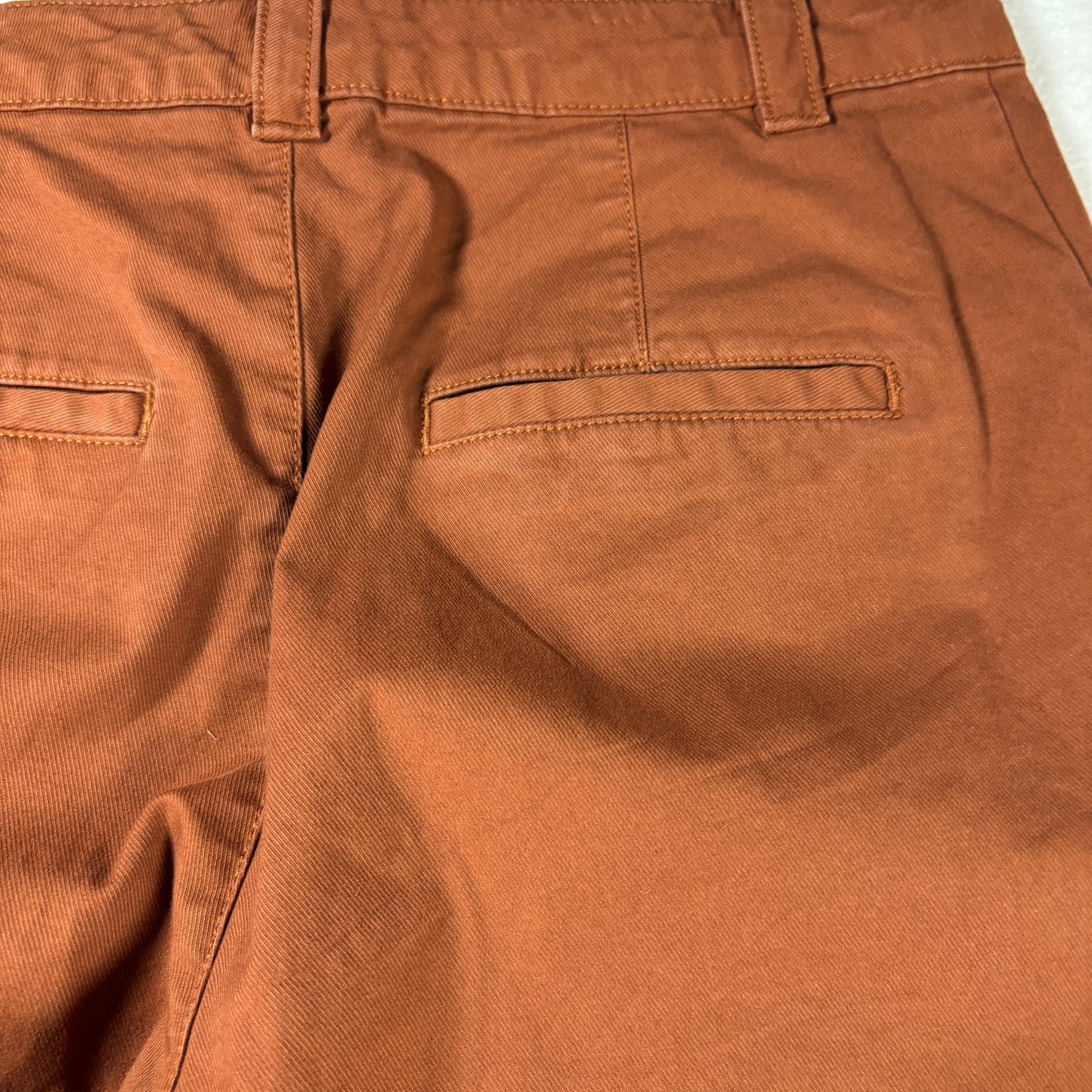 GAP Pants Womens 8 Straight Khaki Up Brown Rust Chino Casual Work Trousers