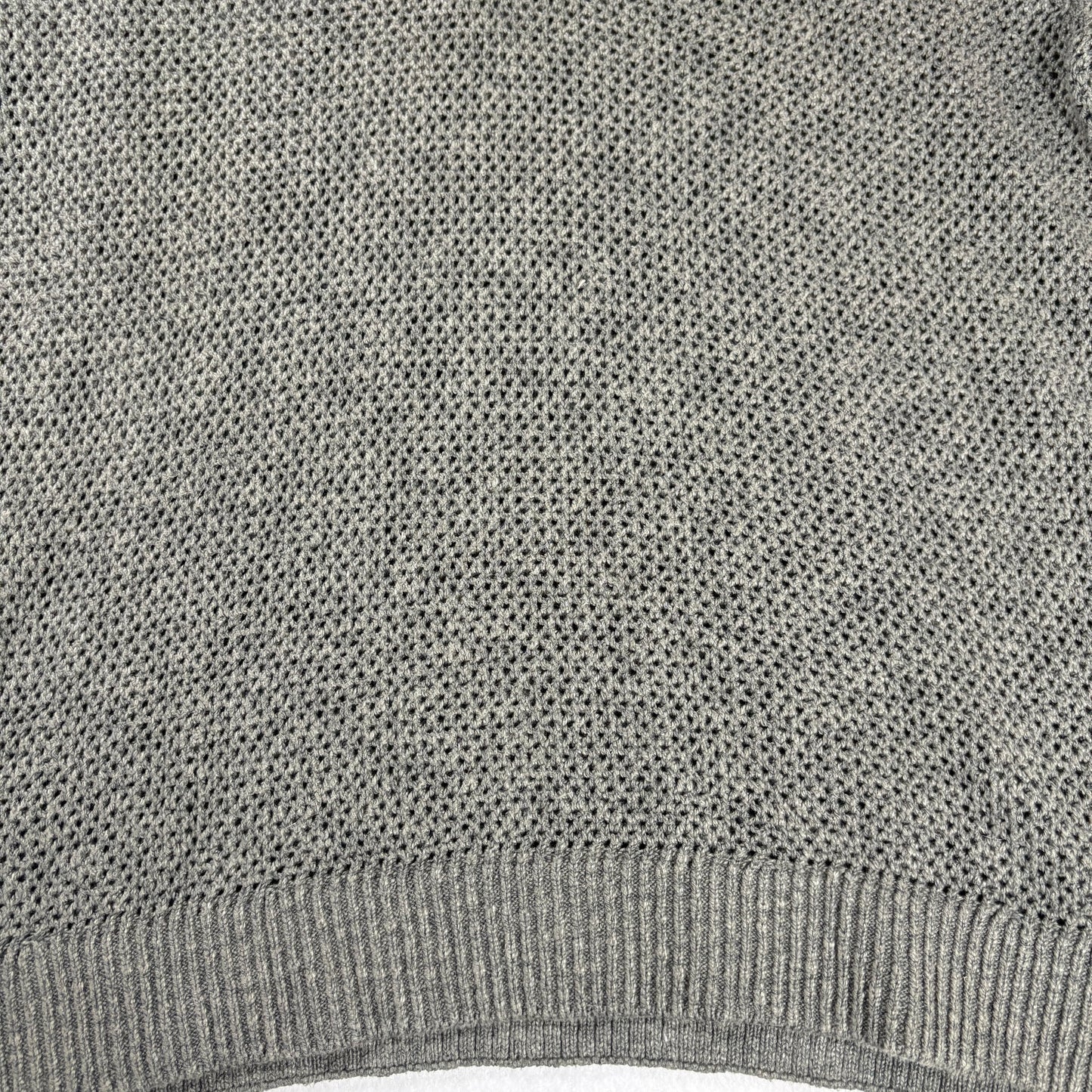 Abercrombie & Fitch Sweater Mens L Gray Knit Shawl Collar Pullover Casual