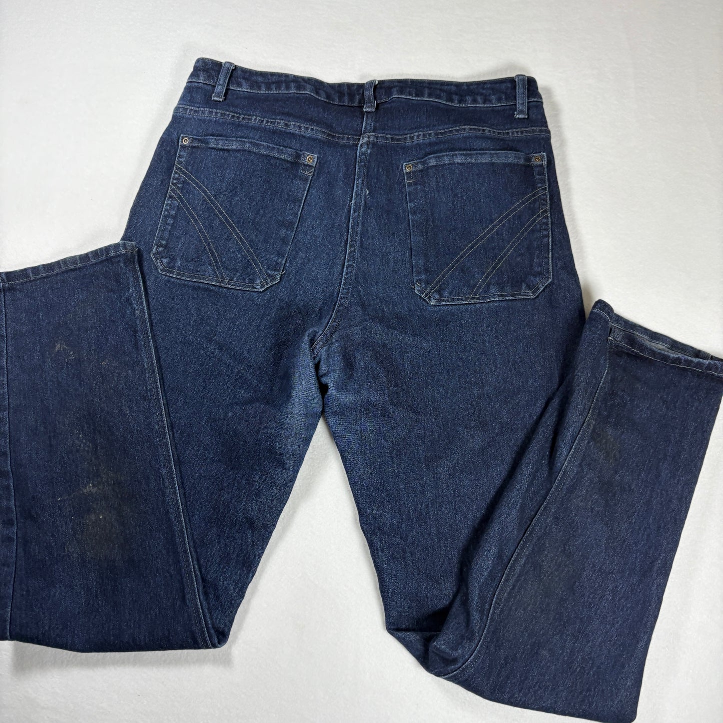 Apparel Collection Jeans Womens 14R Dark Wash Stretch Straight Denim Pants