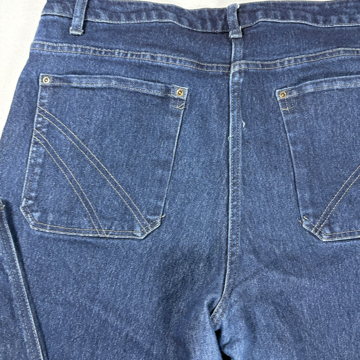 Apparel Collection Jeans Womens 14R Dark Wash Stretch Straight Denim Pants