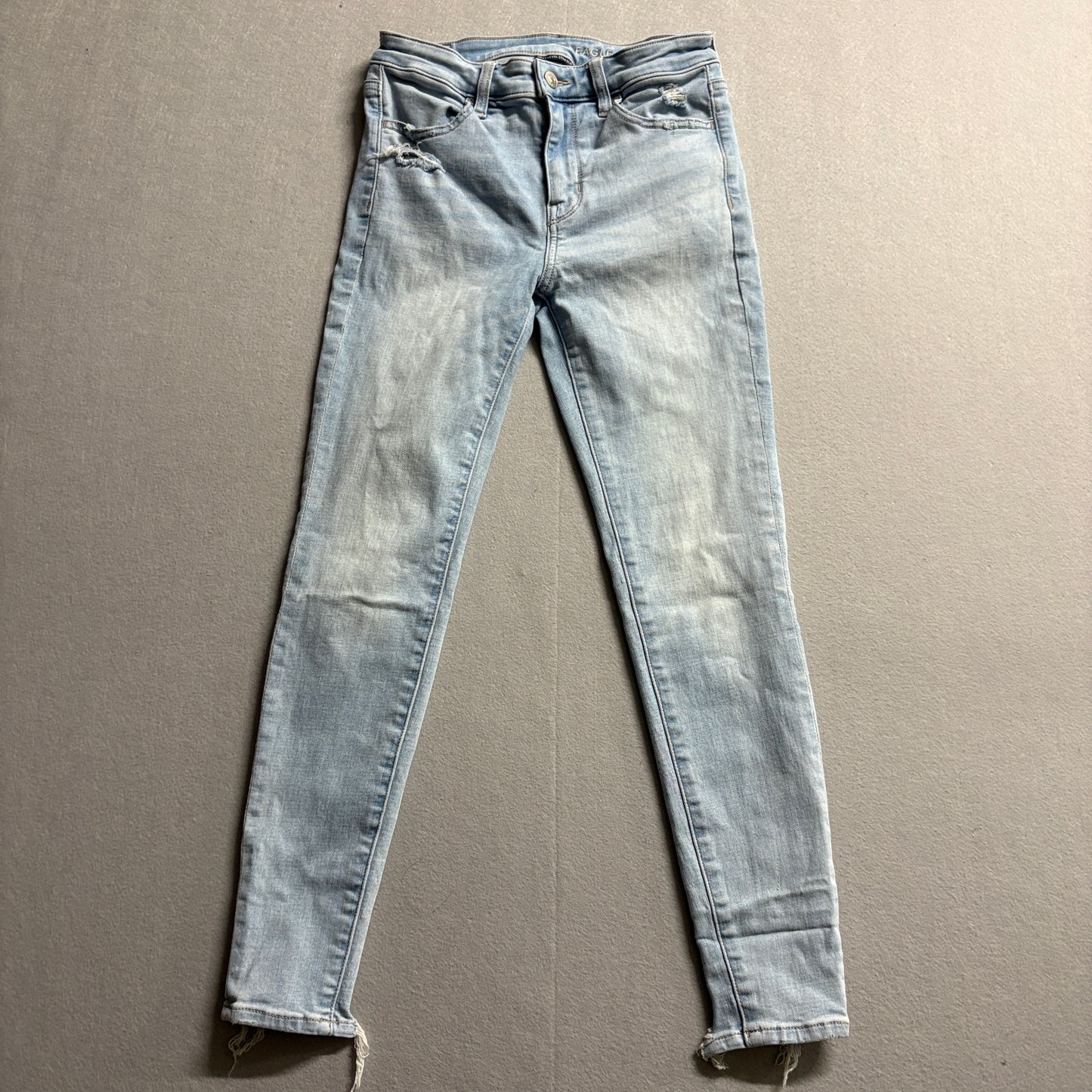 American Eagle Next Level Stretch Jeans Women’s Size 2 Short Skinny Denim 27x25
