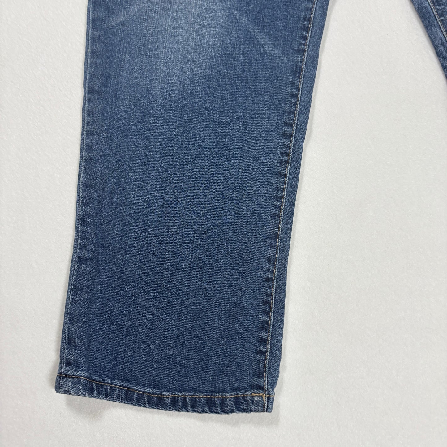 Democracy Women’s Jeans Size 14 Blue Straight Leg Faded Wash Stretch Denim Pants