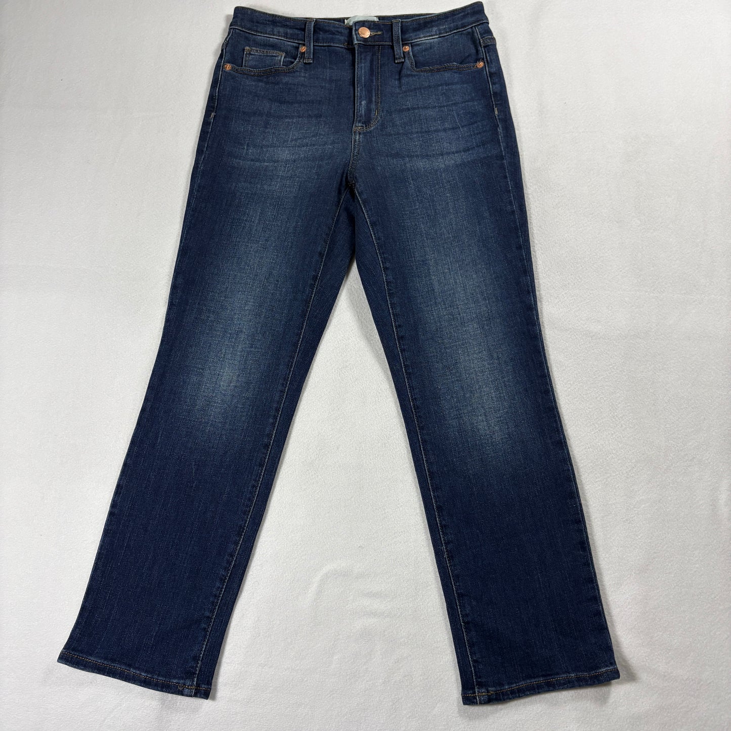 Universal Thread High Rise Slim Straight Womens 27 Dark Wash Stretch Denim Jeans
