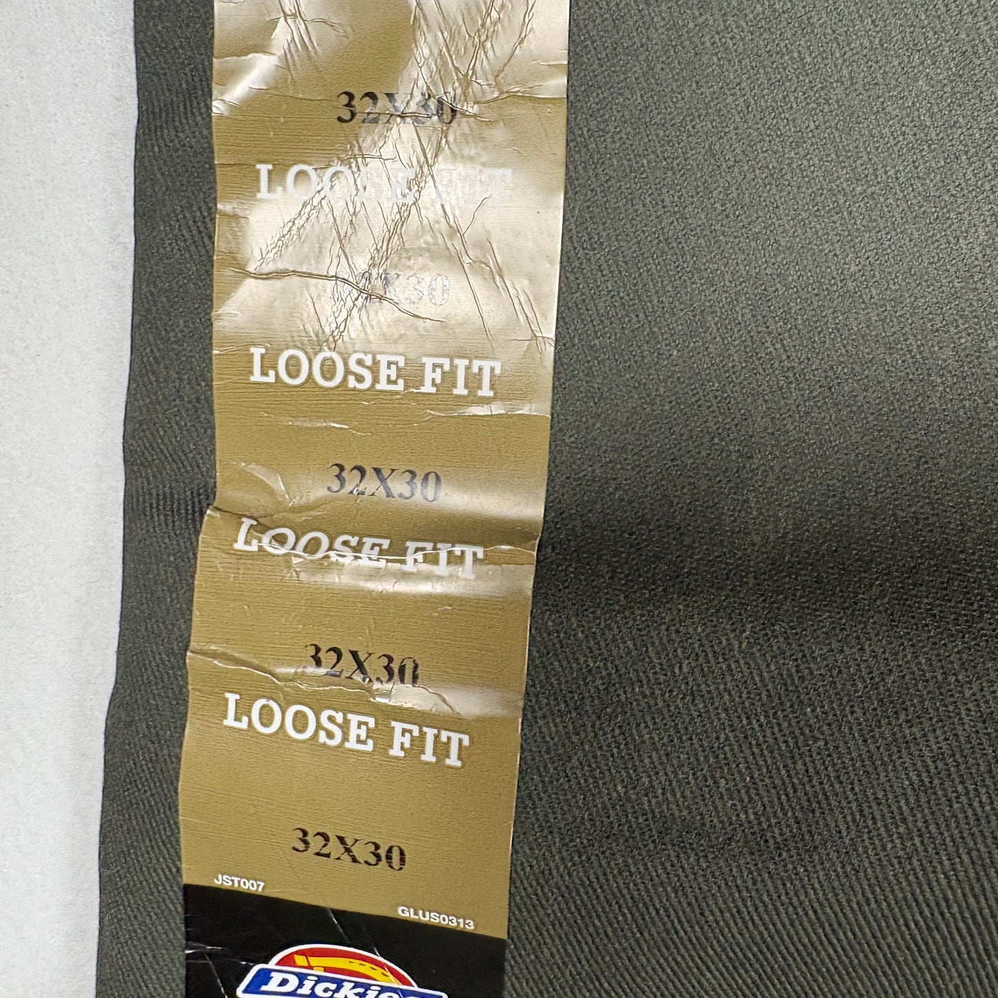 Dickies Men’s Loose Fit Work Pants 32x30 Green Twill Straight Leg Double Knee