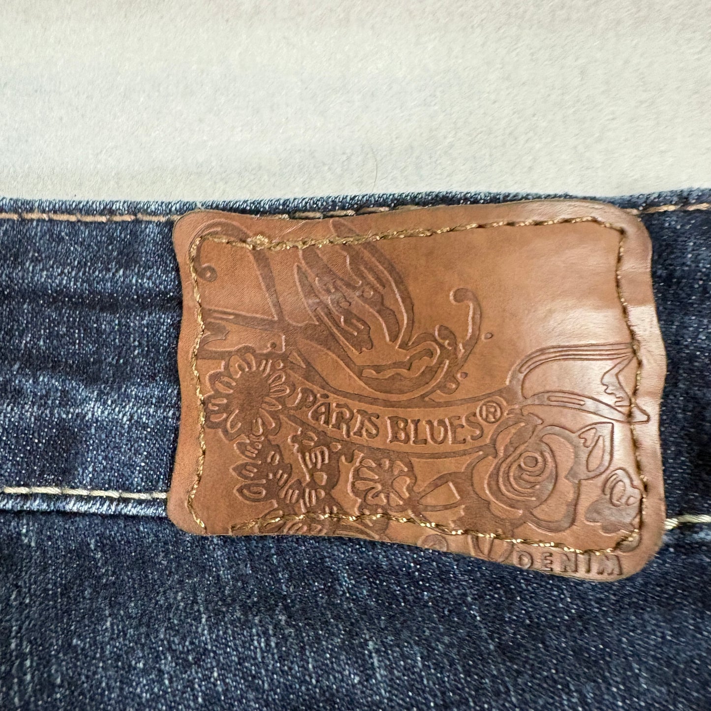 Paris Blues Skinny Jeans Womens 5 Dark Wash Stretch Denim Y2K Retro Style