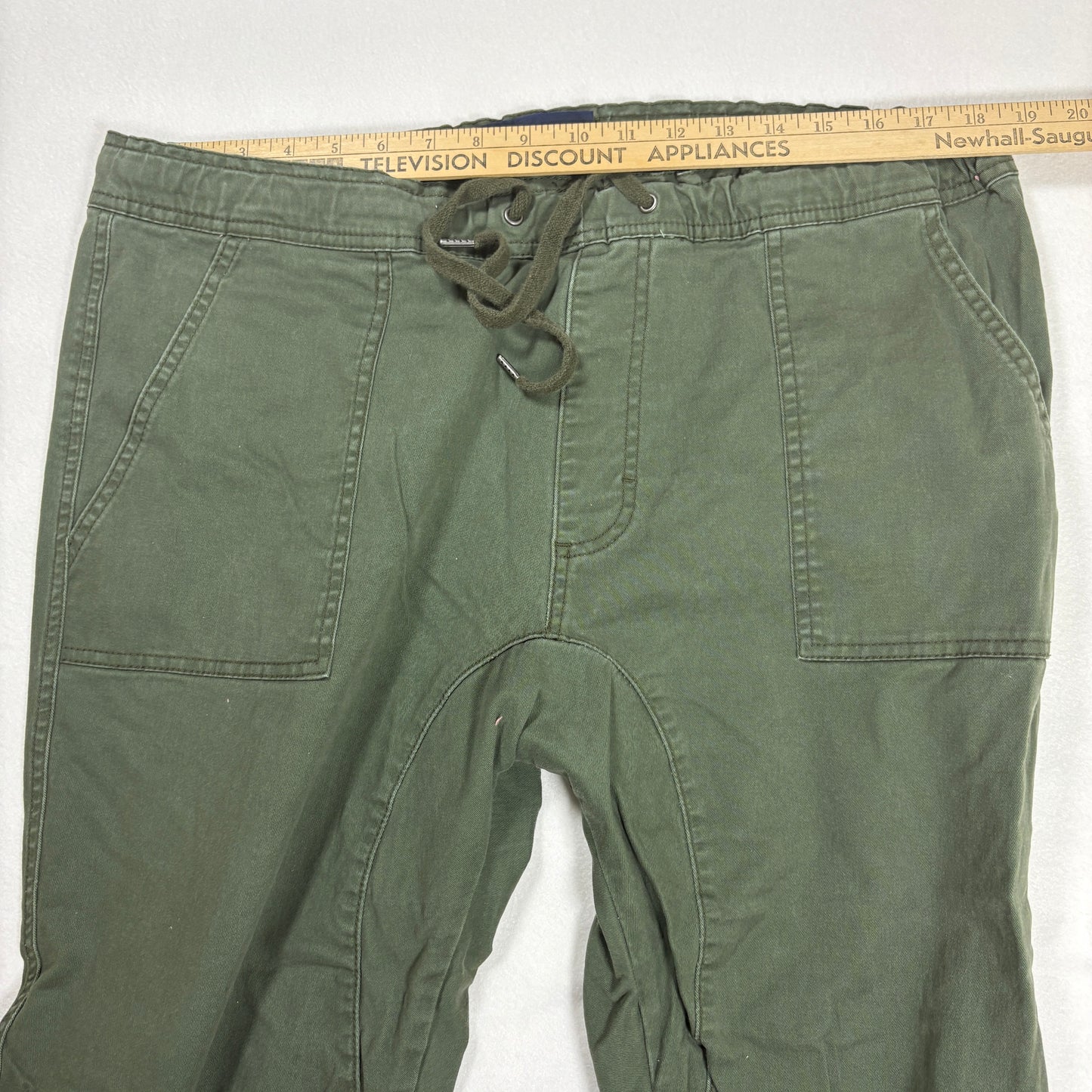 American Eagle Men’s Jogger Pants XL Green Drawstring Waist Casual Cotton Blend