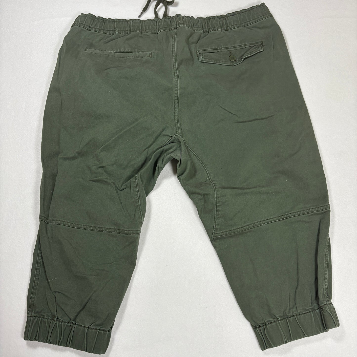 American Eagle Men’s Jogger Pants XL Green Drawstring Waist Casual Cotton Blend