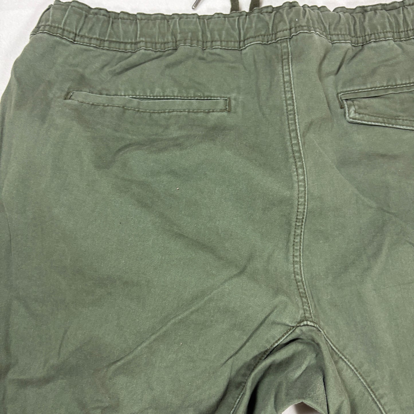 American Eagle Men’s Jogger Pants XL Green Drawstring Waist Casual Cotton Blend