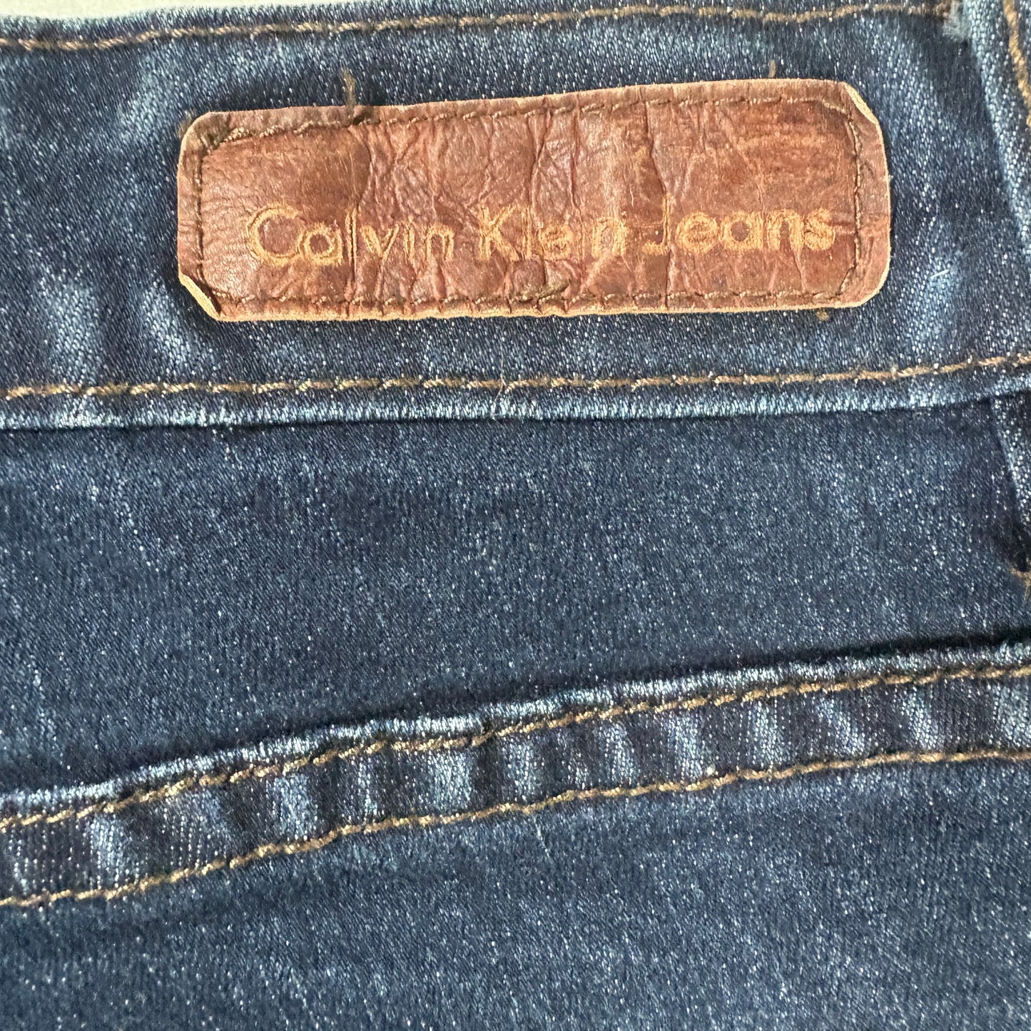 Calvin Klein Jeans Women’s 14/32 Dark Wash Legging Denim Stretch Skinny Fit