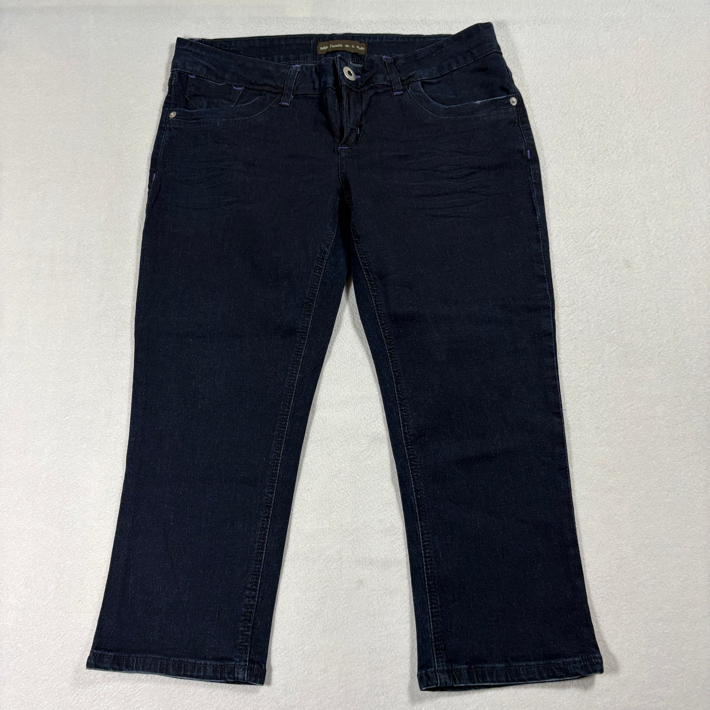 Noble Dark Wash Jeans Womens 11 Bootcut Embroidered Y2K Retro Stretch Denim