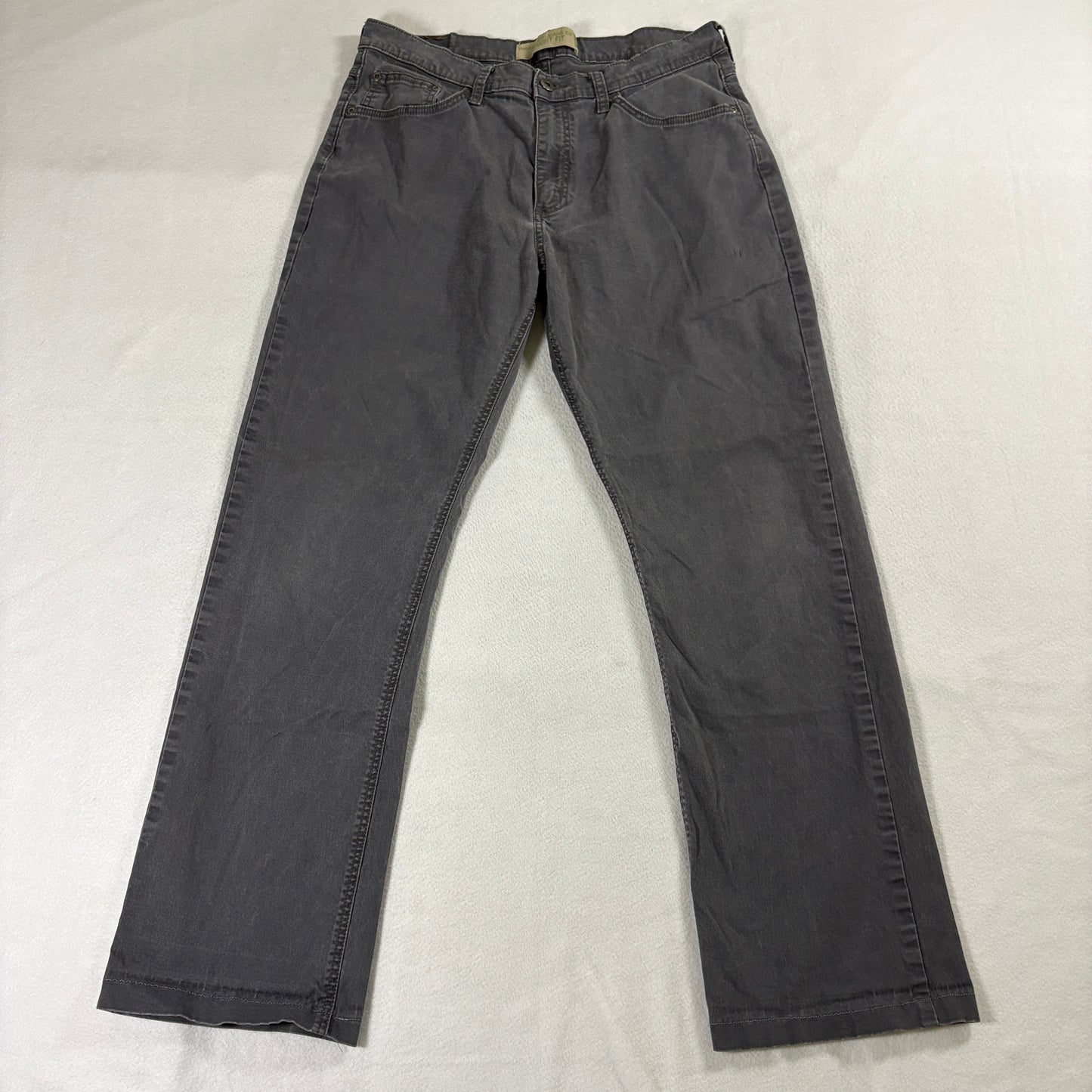 Straight Fit Gray Jeans Wrangler Mens 32x32 Fits Like 32x28 Workwear