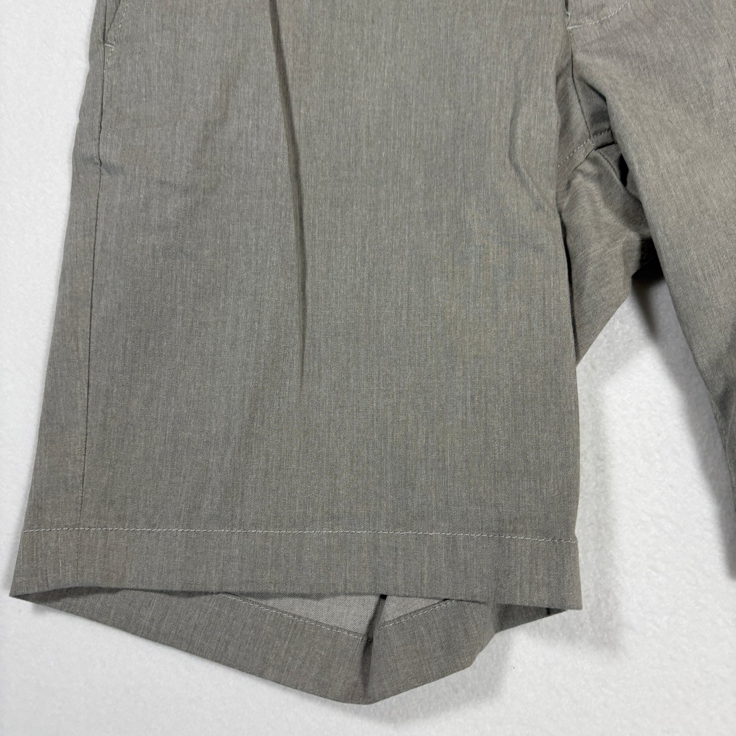 Nordstrom Shorts Mens 32W Slim Fit Gray Flat Front Casual Dressy Chino Style