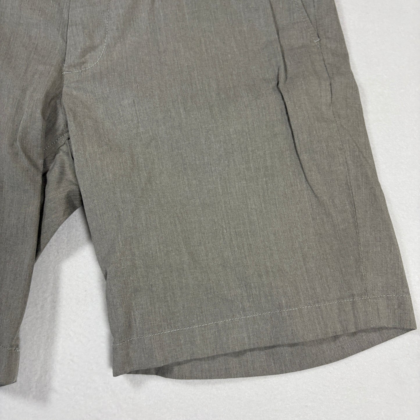 Nordstrom Shorts Mens 32W Slim Fit Gray Flat Front Casual Dressy Chino Style