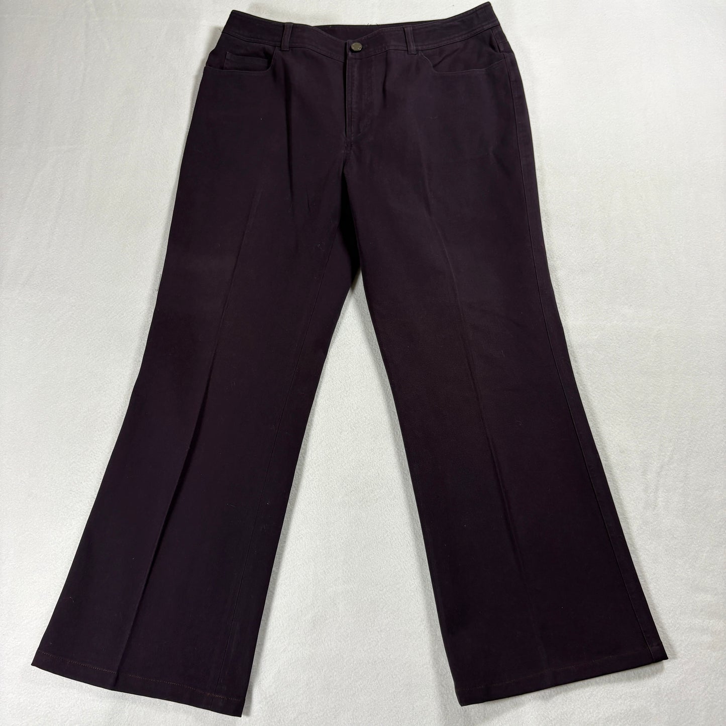 Dana Buchman Pants Womens 8 Purple Stretch Bootcut Y2K Vintage Style OfficeLooks