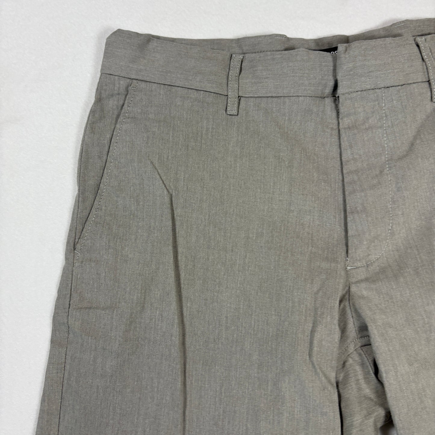 Nordstrom Shorts Mens 32W Slim Fit Gray Flat Front Casual Dressy Chino Style