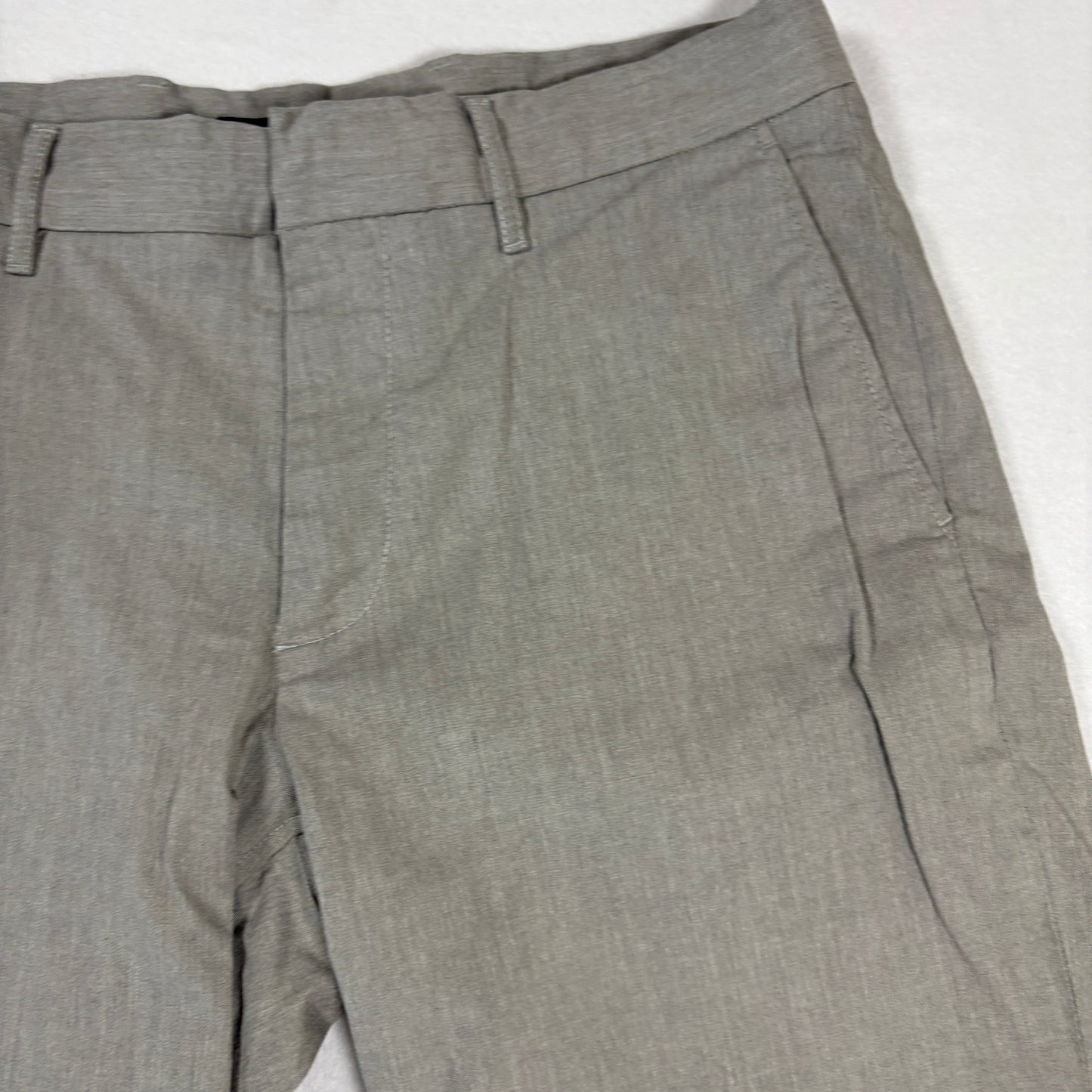 Nordstrom Shorts Mens 32W Slim Fit Gray Flat Front Casual Dressy Chino Style
