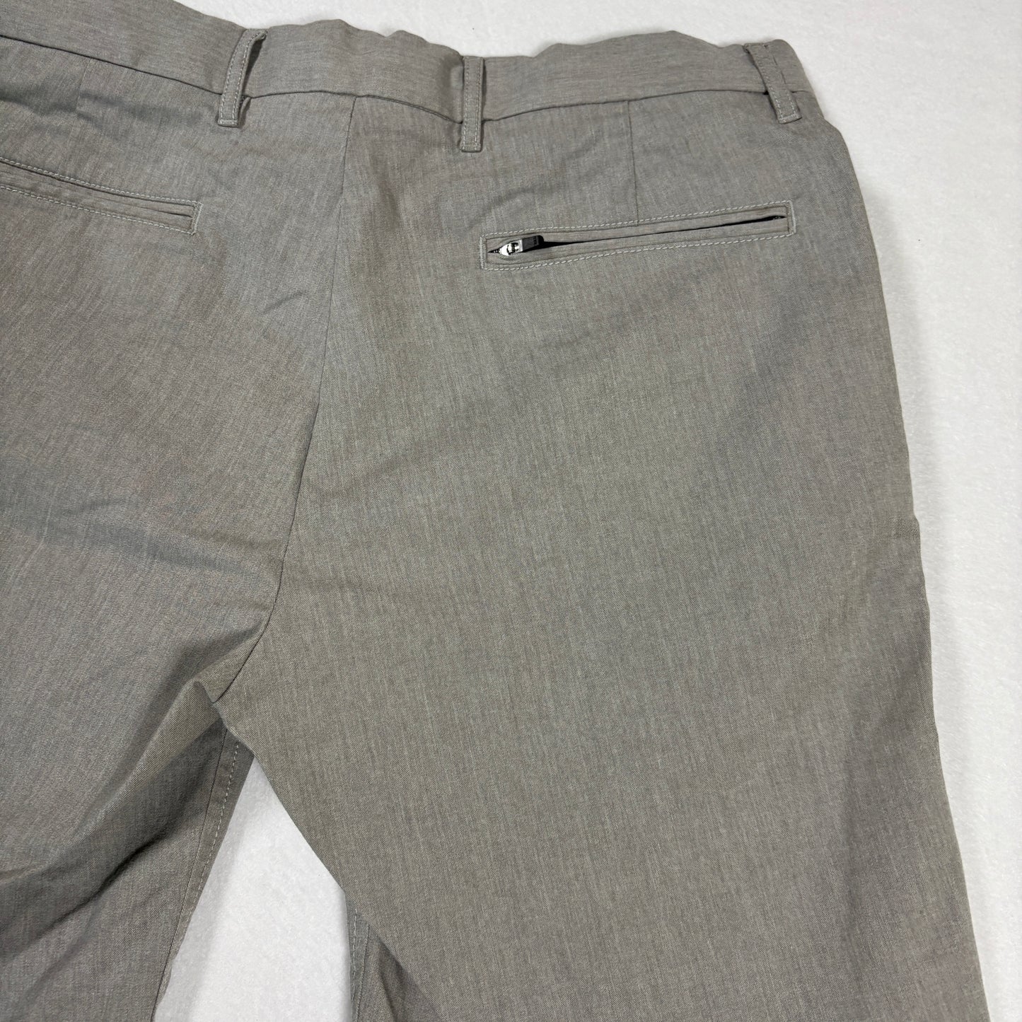 Nordstrom Shorts Mens 32W Slim Fit Gray Flat Front Casual Dressy Chino Style