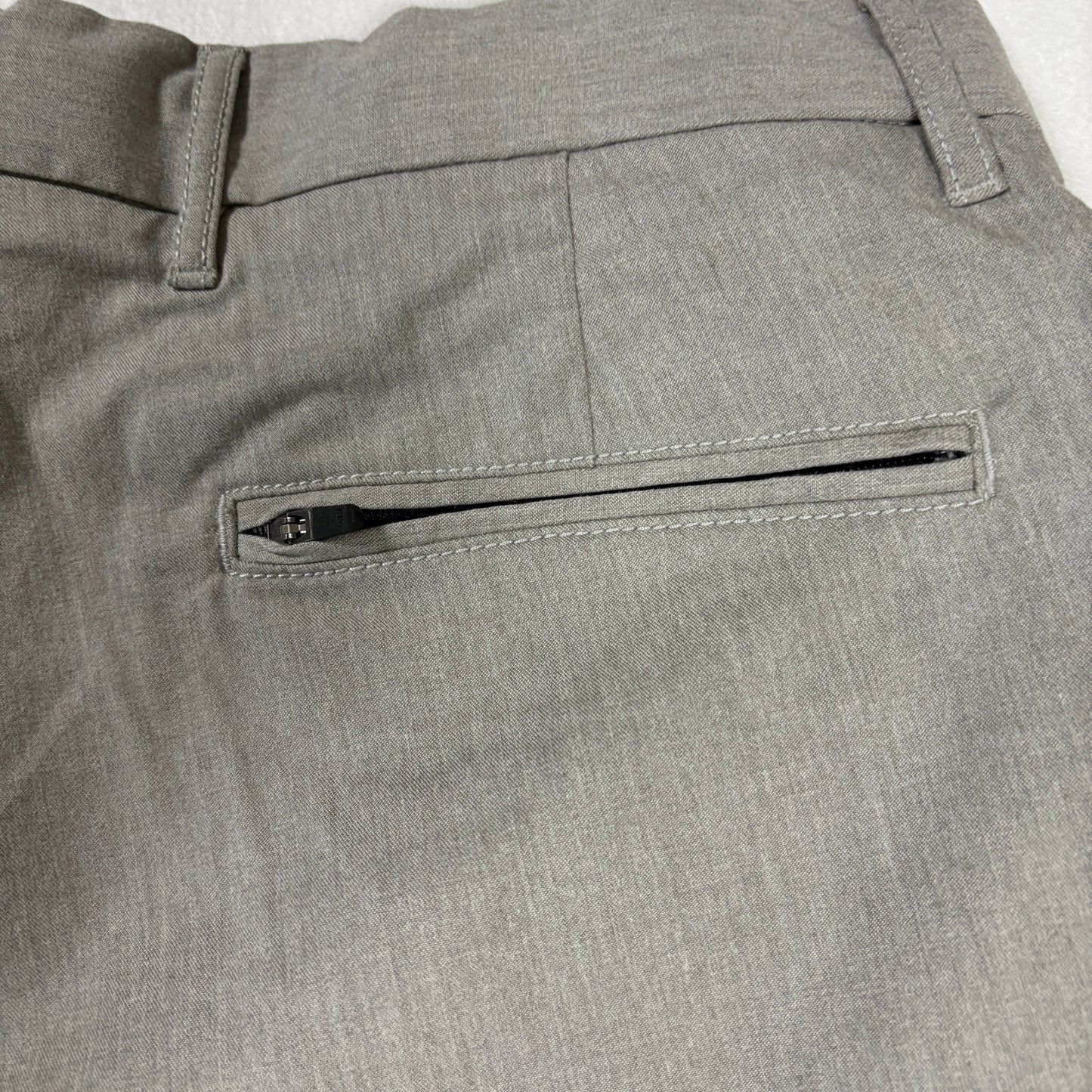 Nordstrom Shorts Mens 32W Slim Fit Gray Flat Front Casual Dressy Chino Style