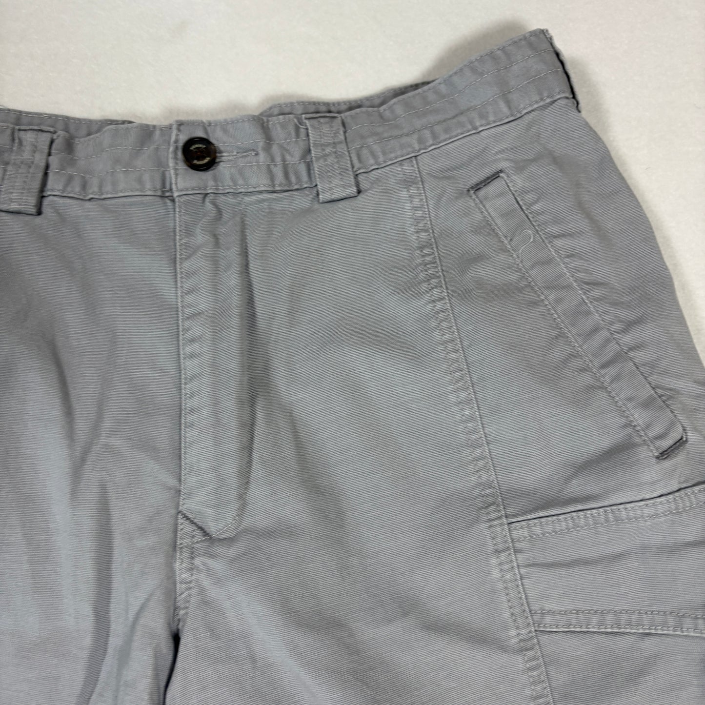 Tommy Bahama Cargo Shorts Mens 32 Gray Relaxed Fit Cotton Casual Outdoor Pockets