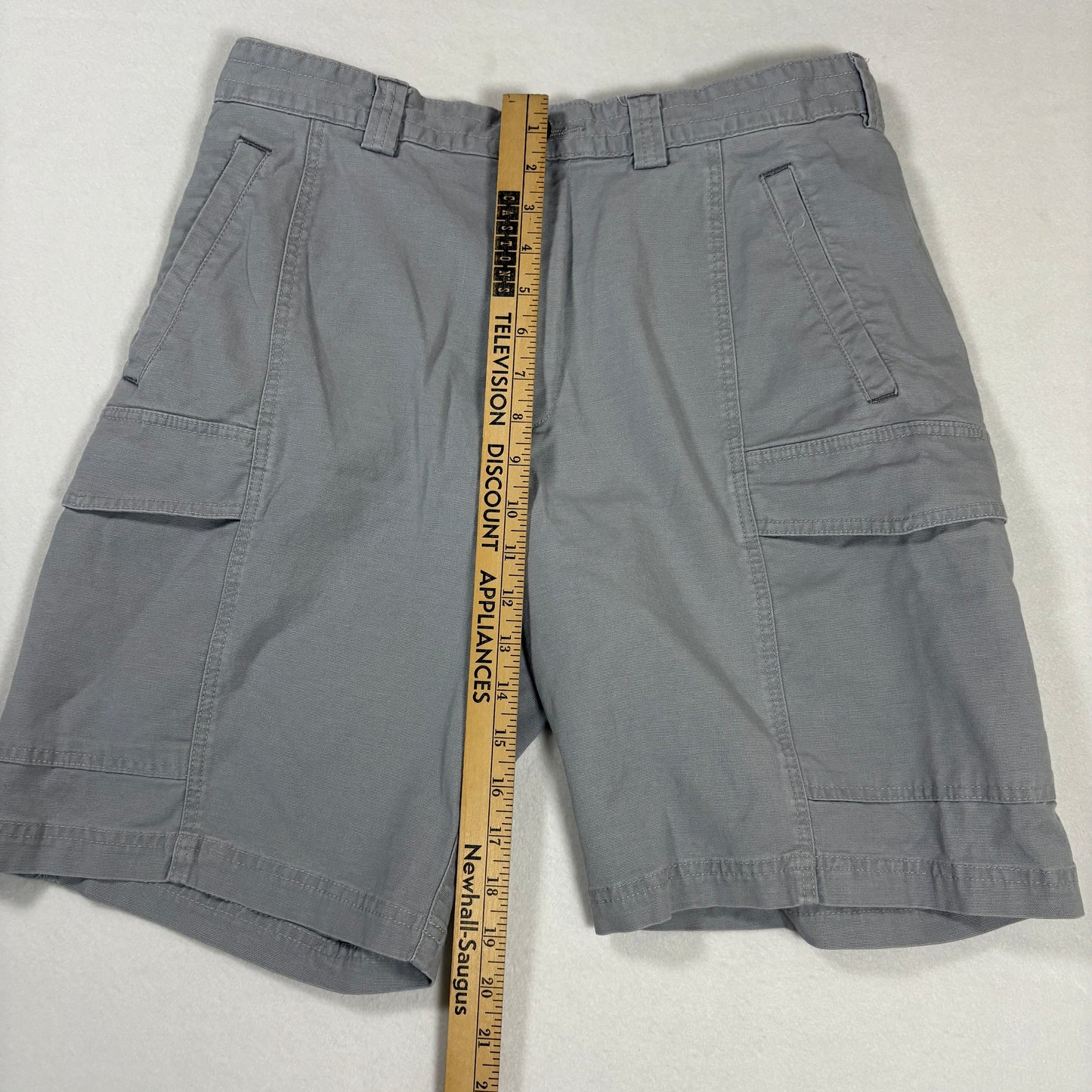 Tommy Bahama Cargo Shorts Mens 32 Gray Relaxed Fit Cotton Casual Outdoor Pockets