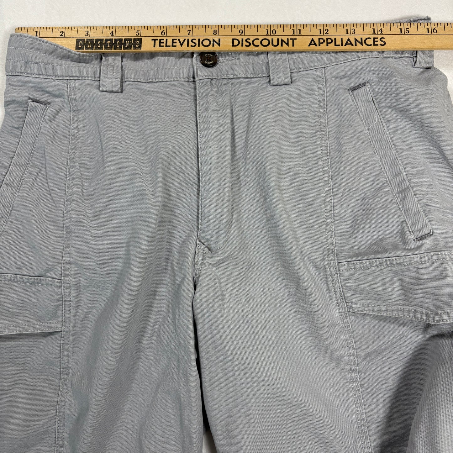 Tommy Bahama Cargo Shorts Mens 32 Gray Relaxed Fit Cotton Casual Outdoor Pockets