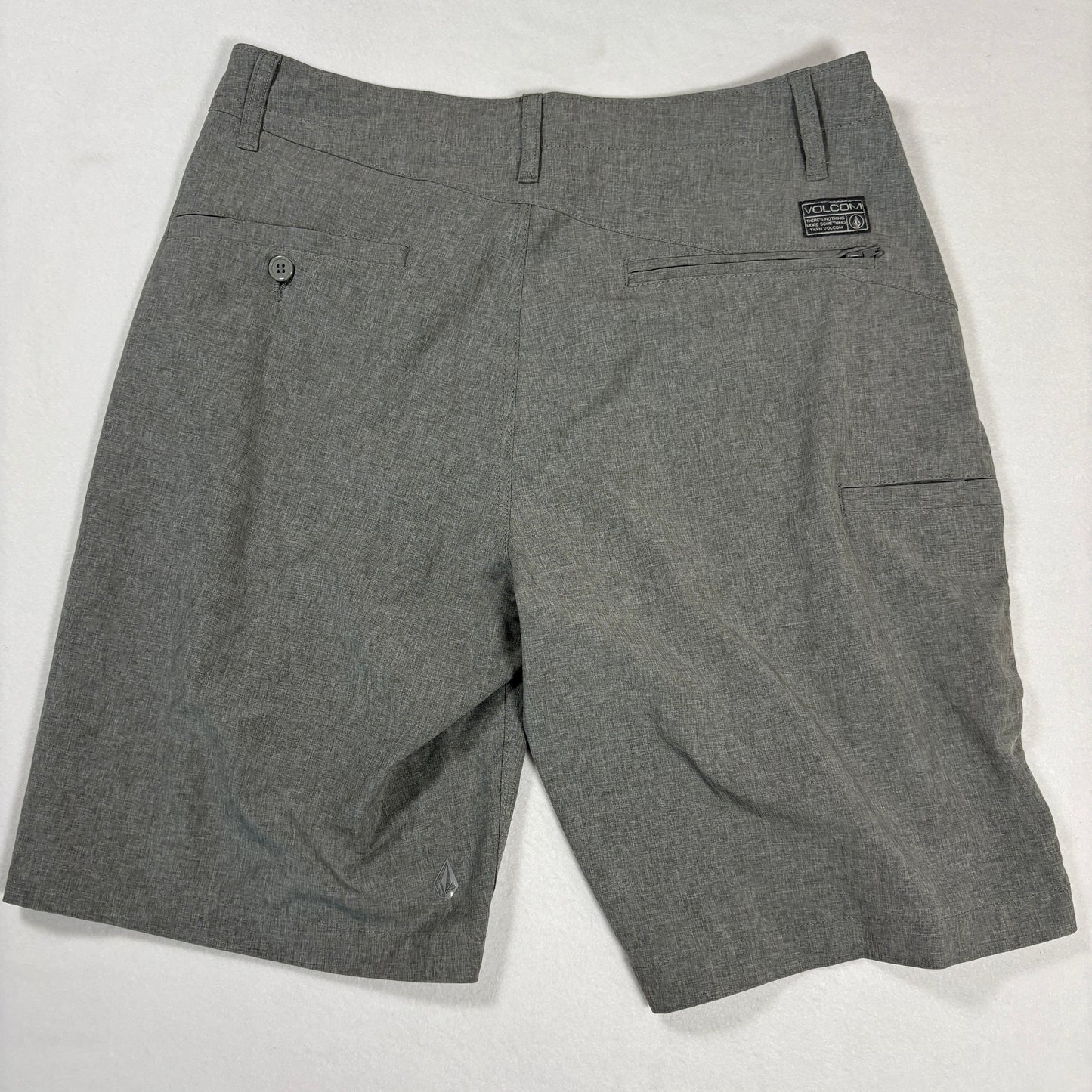 Volcom Shorts Mens 32 Gray Surf & Turf Hybrid 4 Way Stretch Casual Boardwalk